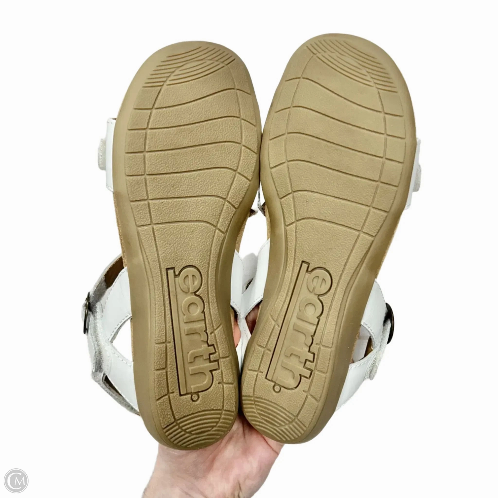 Sandals Flats By Earth In White, Size: 6.5