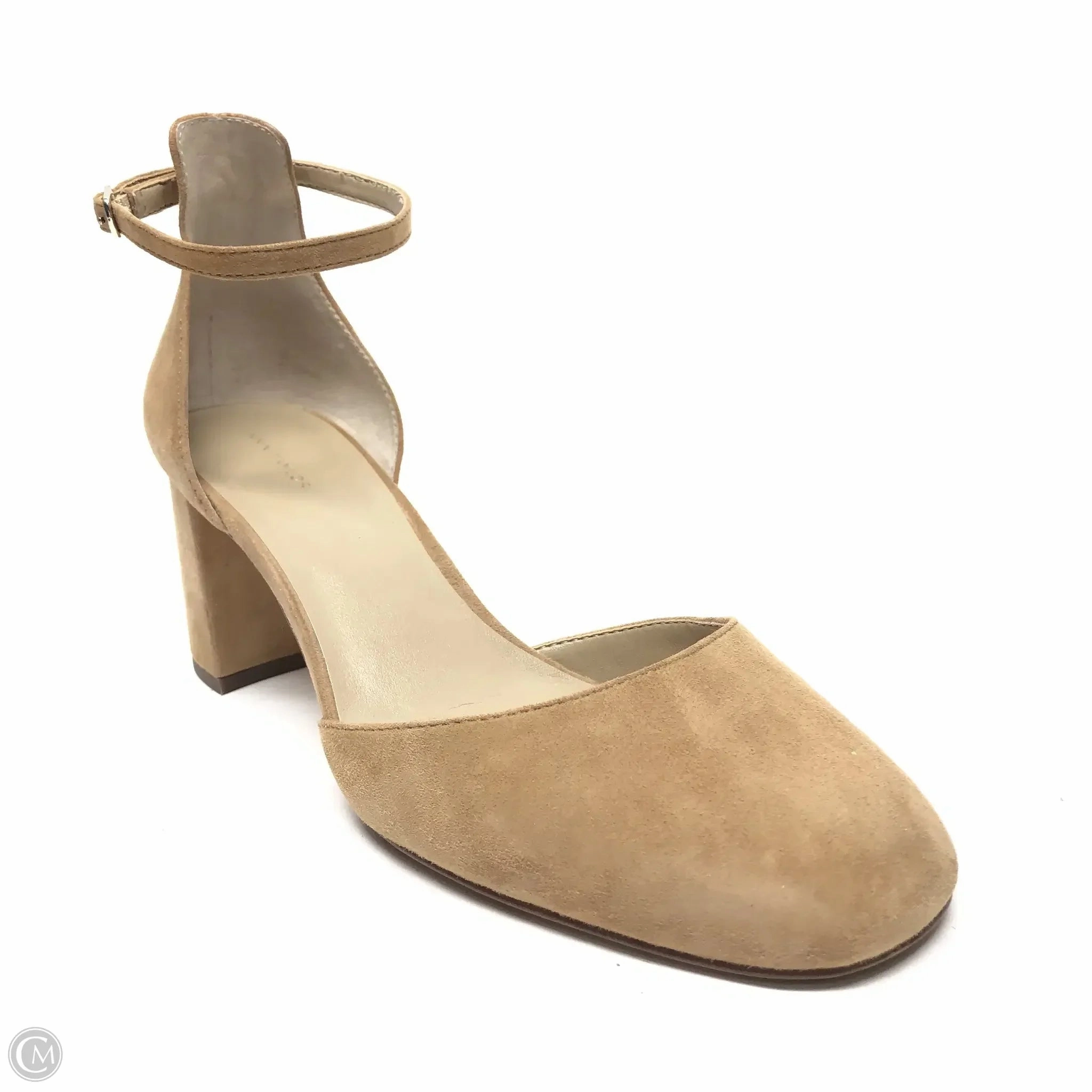Sandals Heels Block By Ann Taylor In Brown, Size: 9