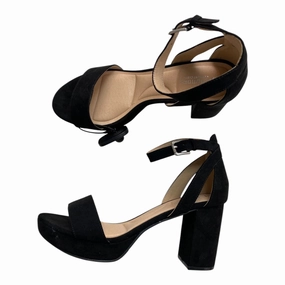 Sandals Heels Block By Chinese Laundry In Black, Size:8.5