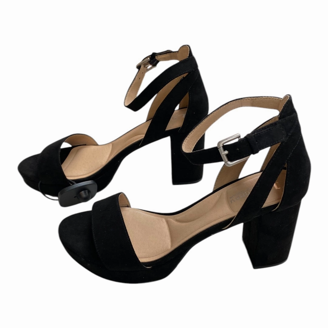 Sandals Heels Block By Chinese Laundry In Black, Size:8.5