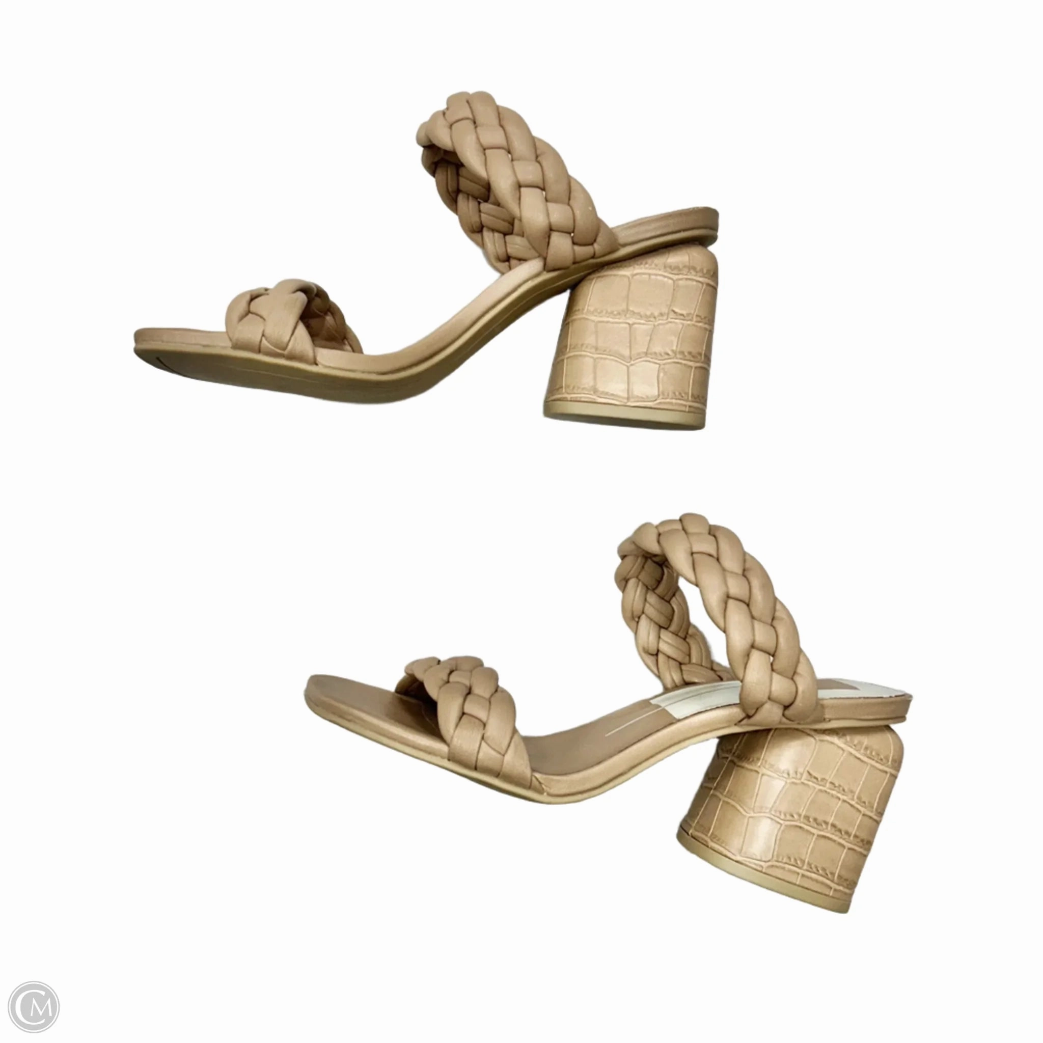 Sandals Heels Block By Dolce Vita In Tan, Size: 6.5