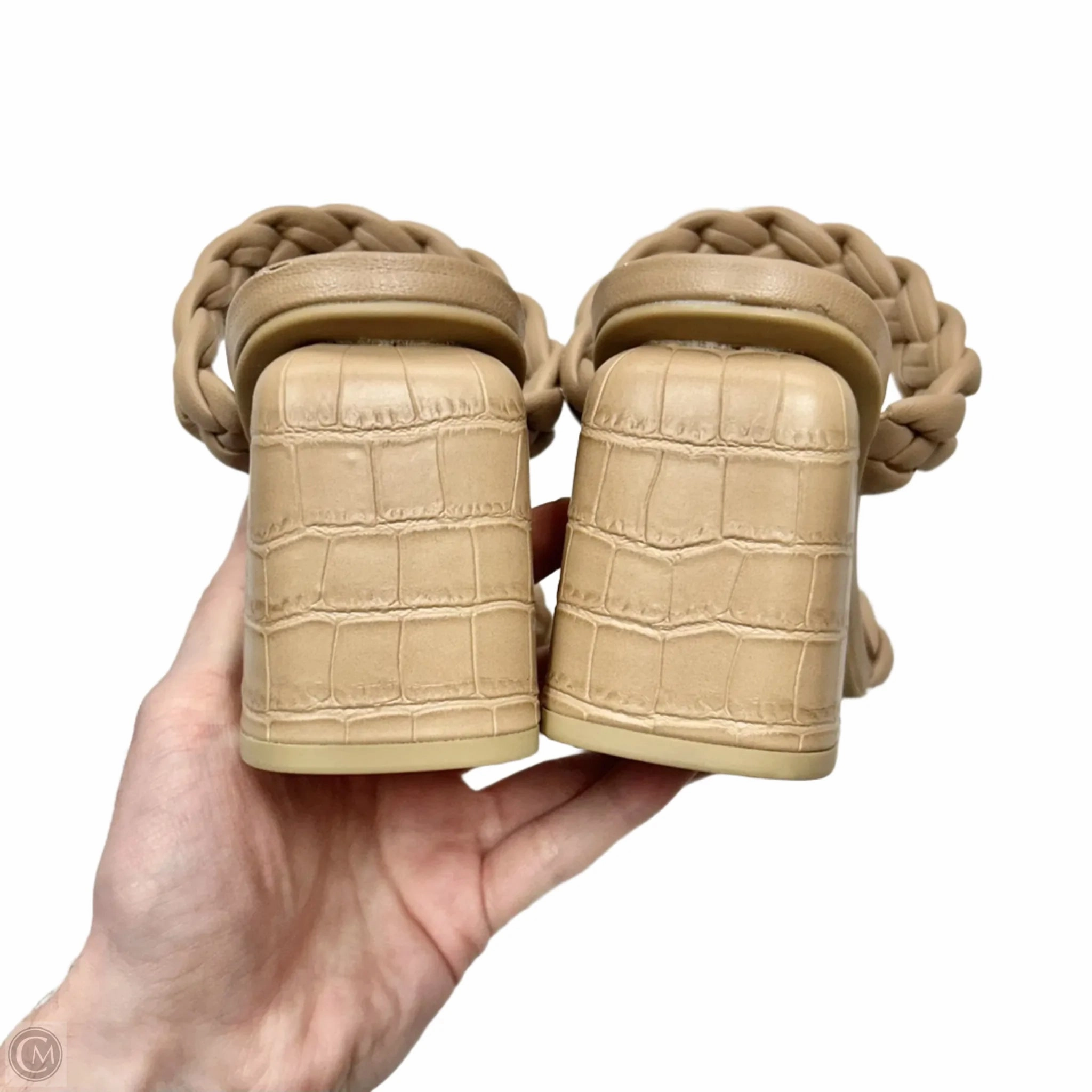 Sandals Heels Block By Dolce Vita In Tan, Size: 6.5