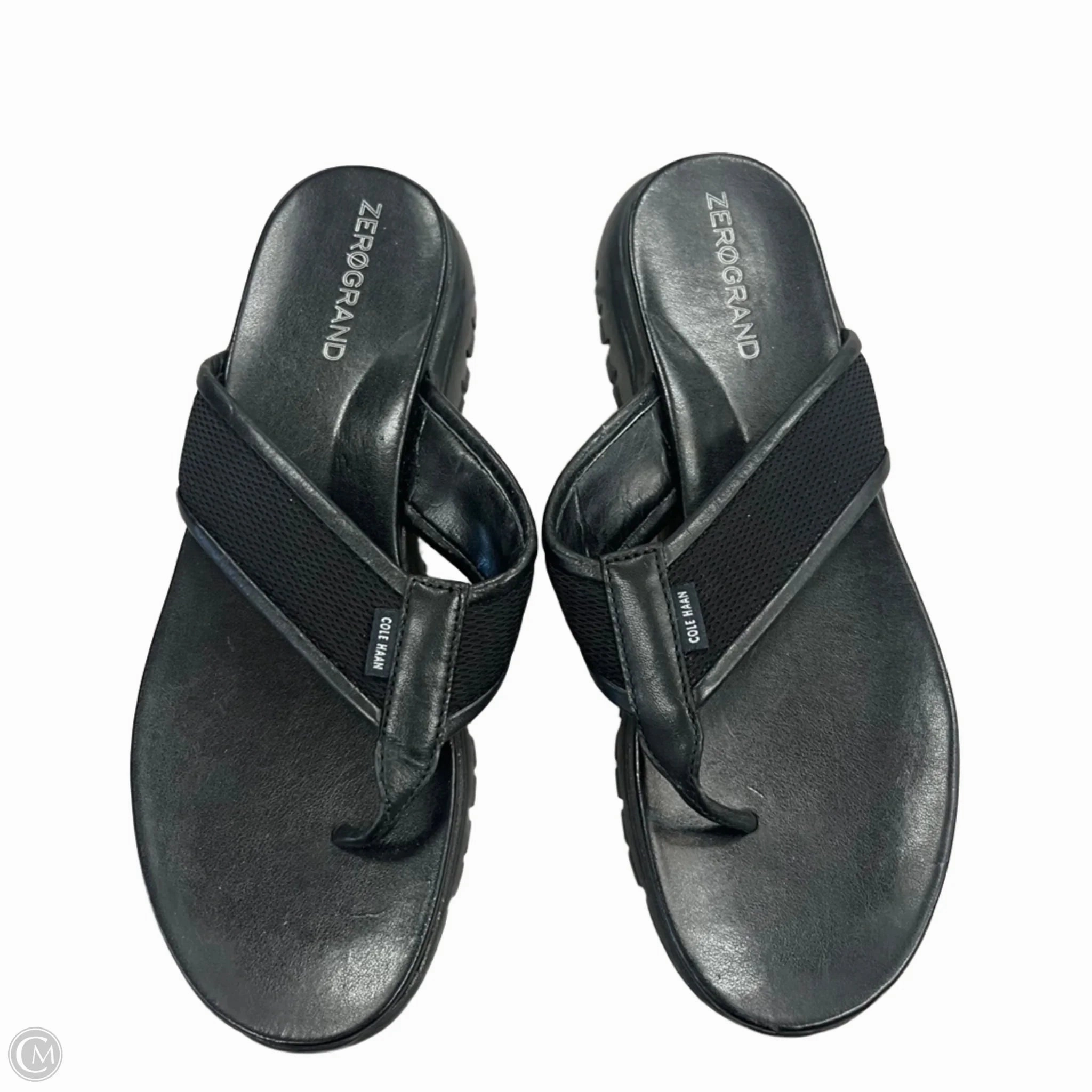 Sandals Heels Platform By Cole-haan In Black, Size: 10.5