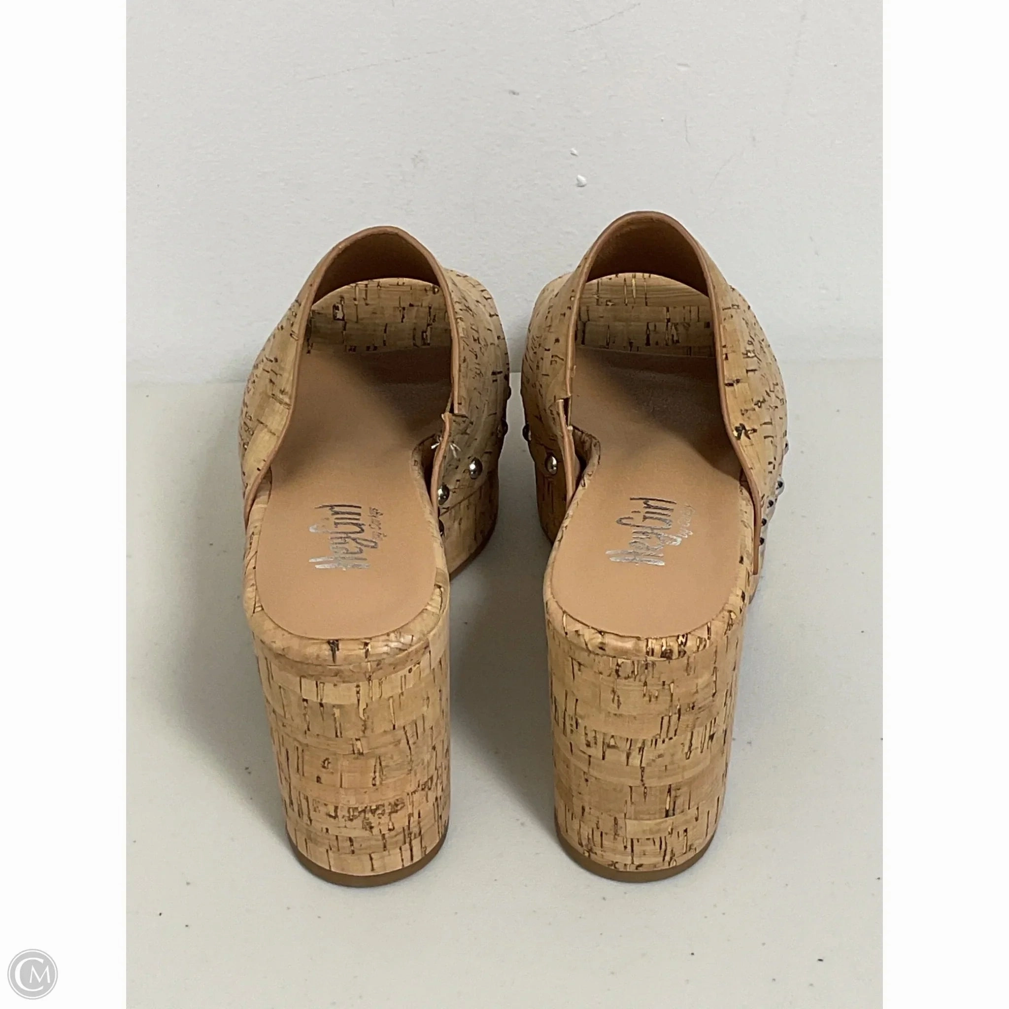 Sandals Heels Platform By Corkys In Tan, Size: 10