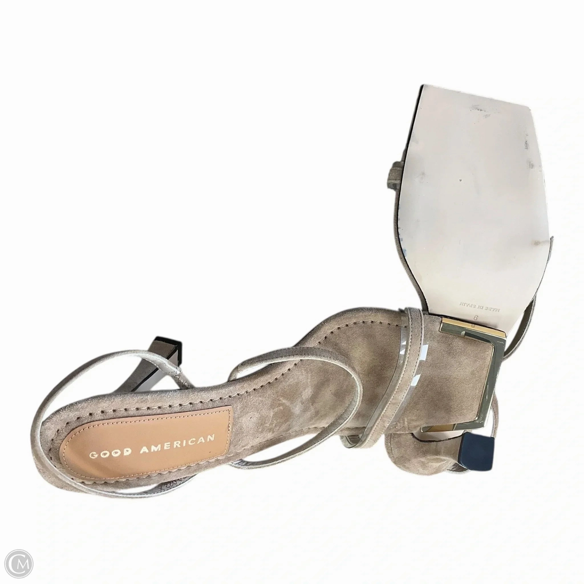 Sandals Heels Stiletto By Good American In Beige, Size: 9