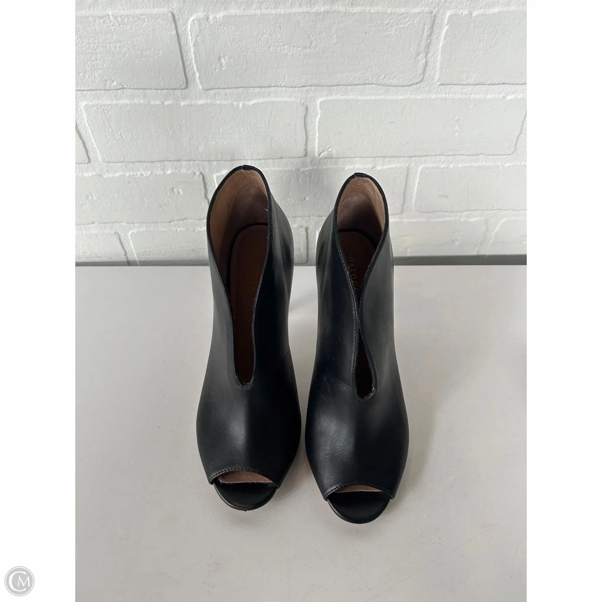 Sandals Heels Stiletto By Halogen In Black, Size: 6.5