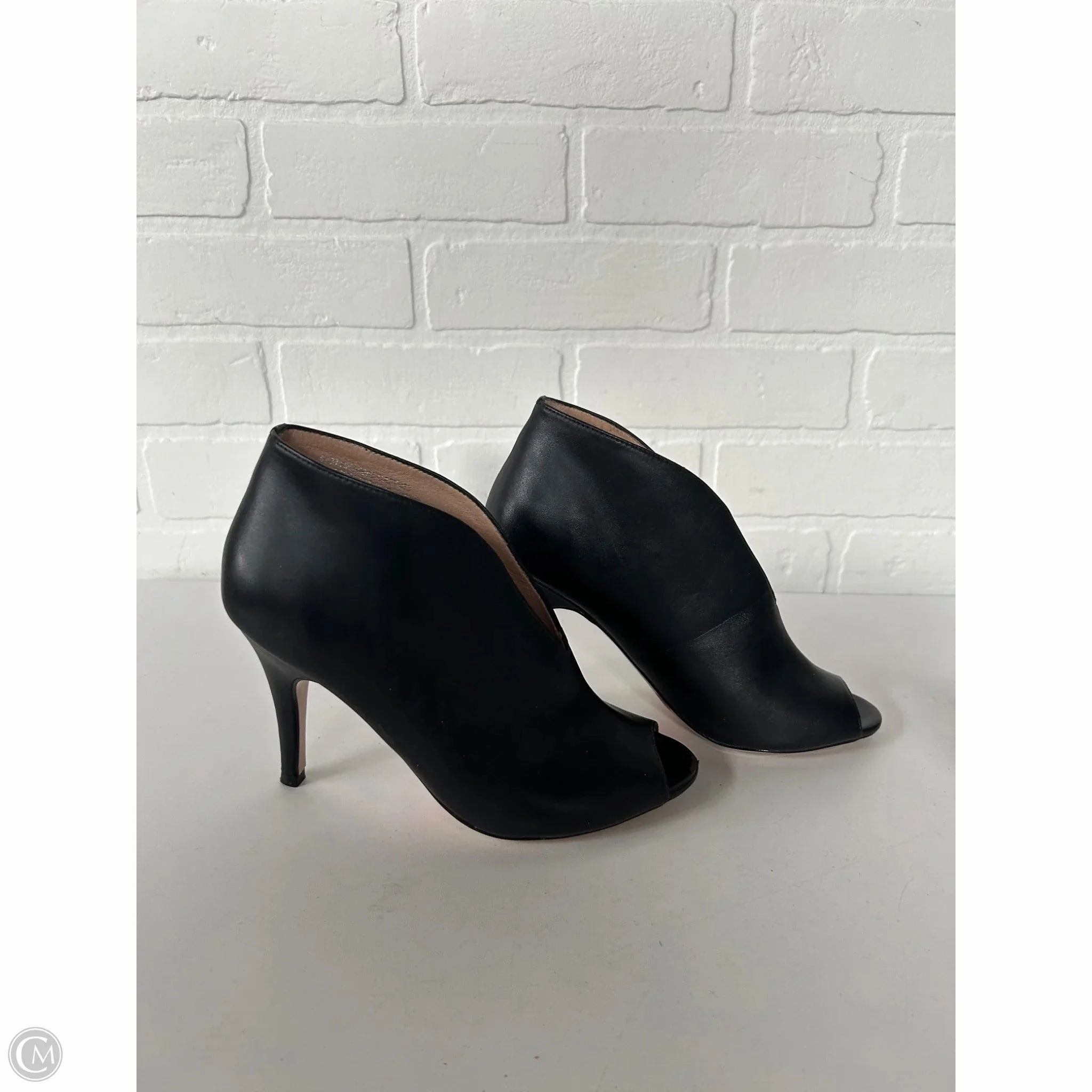 Sandals Heels Stiletto By Halogen In Black, Size: 6.5