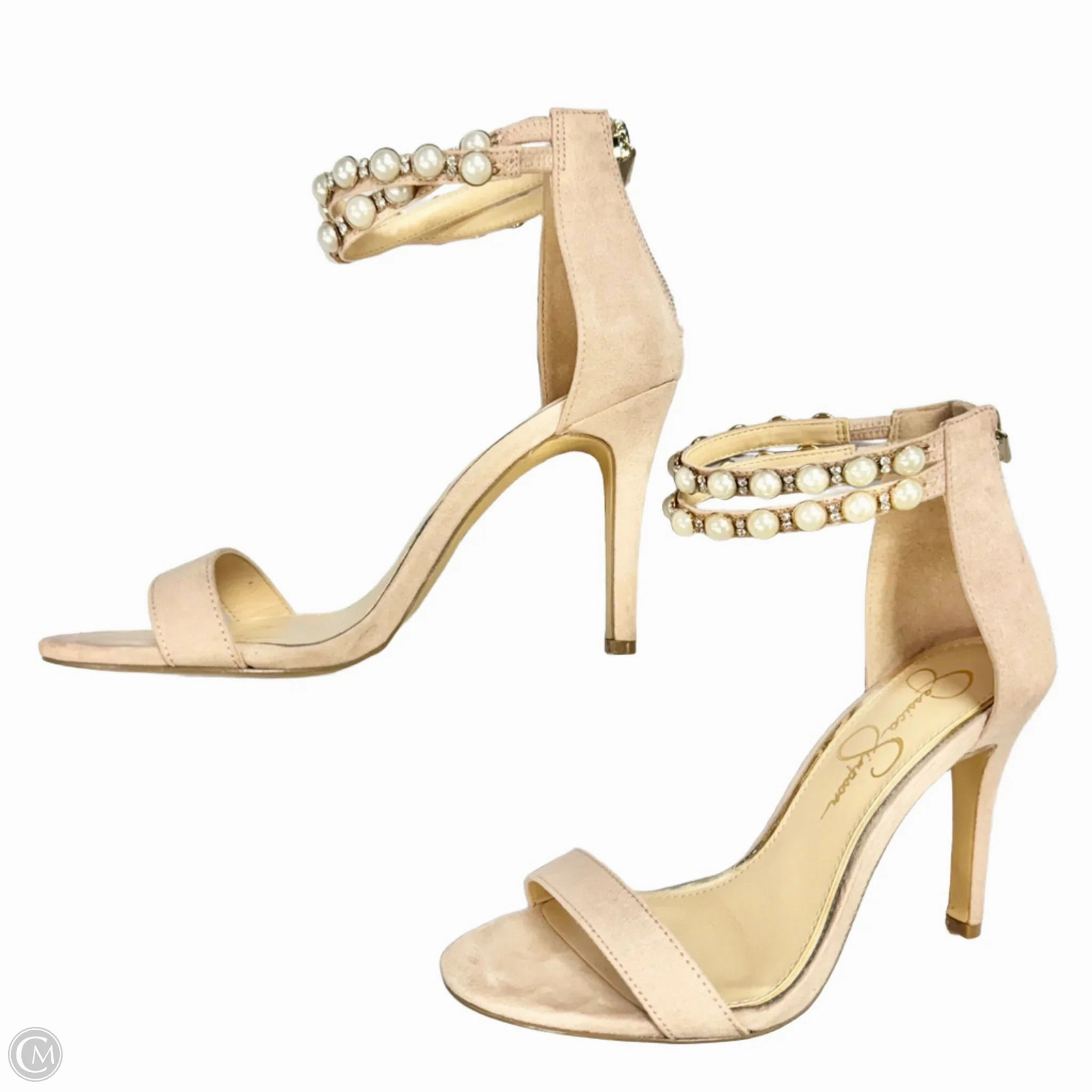 Sandals Heels Stiletto By Jessica Simpson In Pink, Size: 6