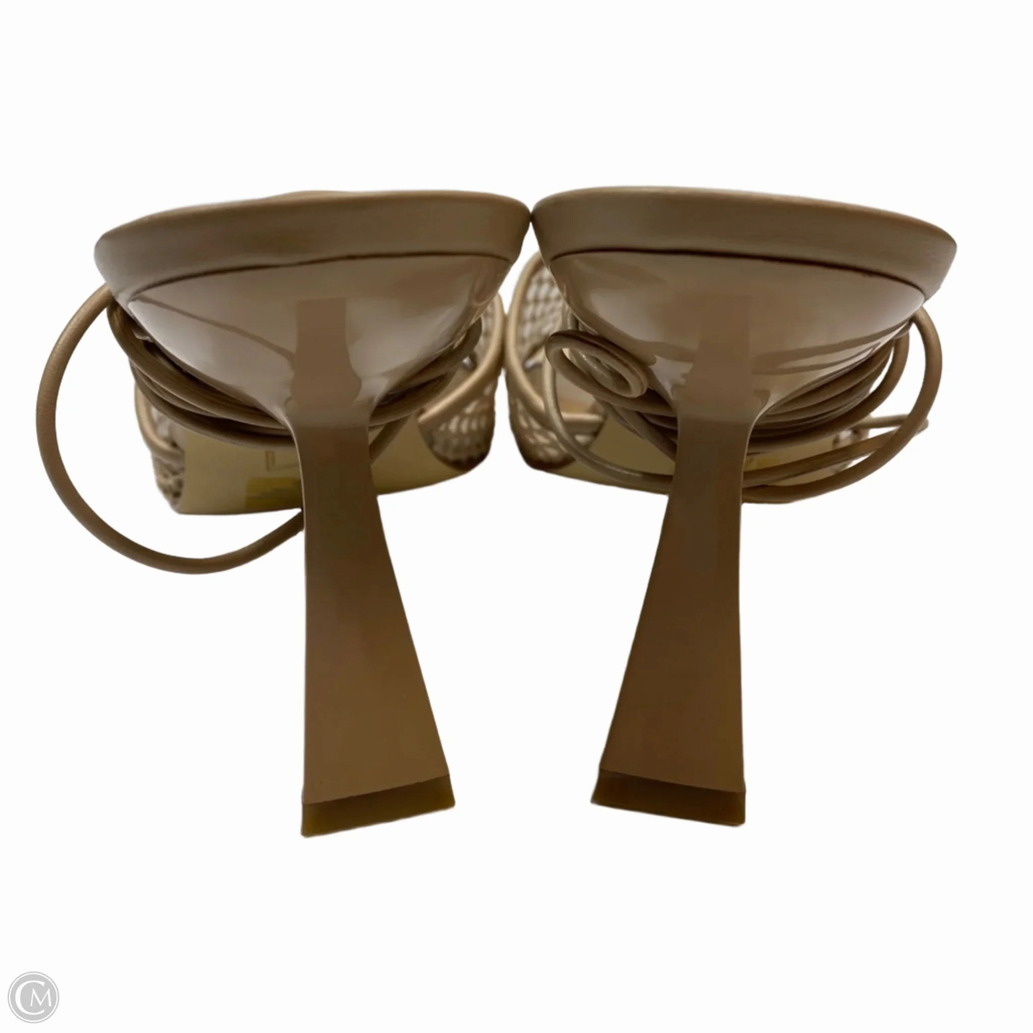 Sandals Heels Stiletto By Mark Fisher In Tan, Size: 10