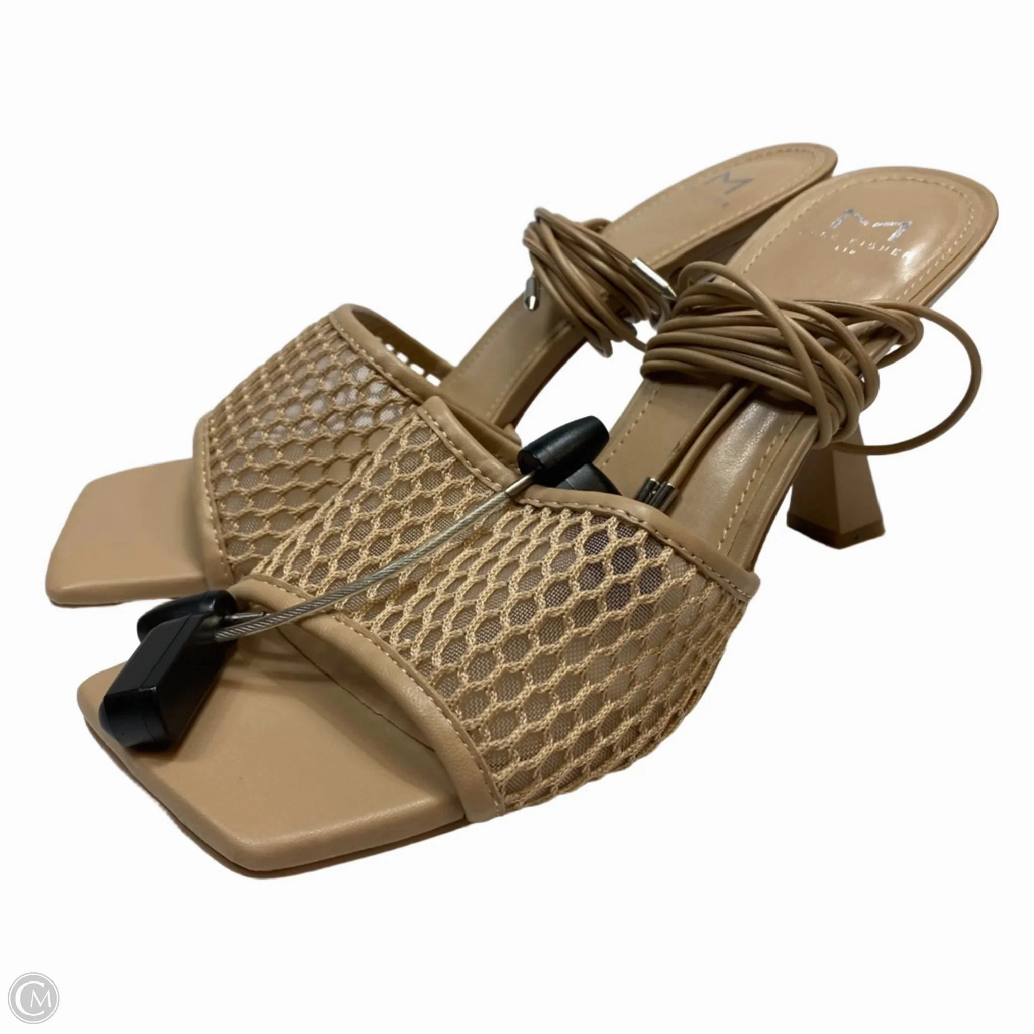 Sandals Heels Stiletto By Mark Fisher In Tan, Size: 10
