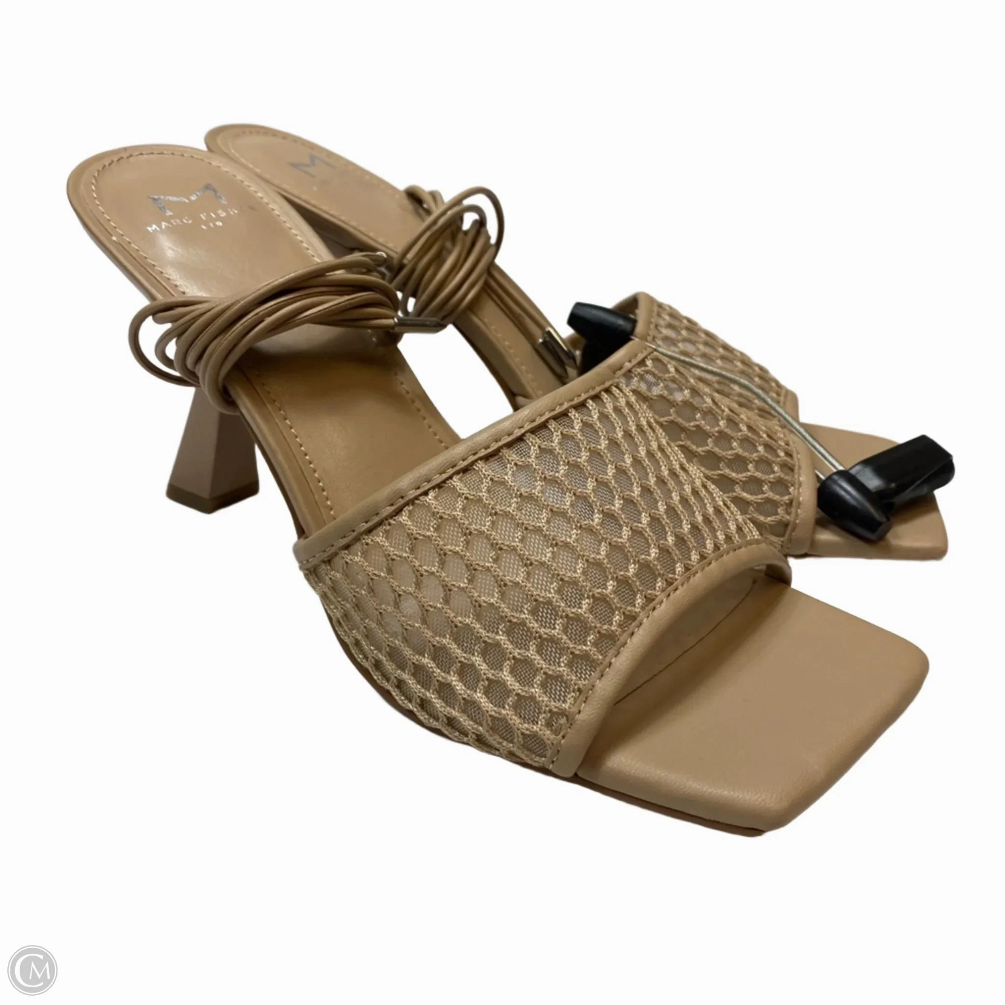 Sandals Heels Stiletto By Mark Fisher In Tan, Size: 10