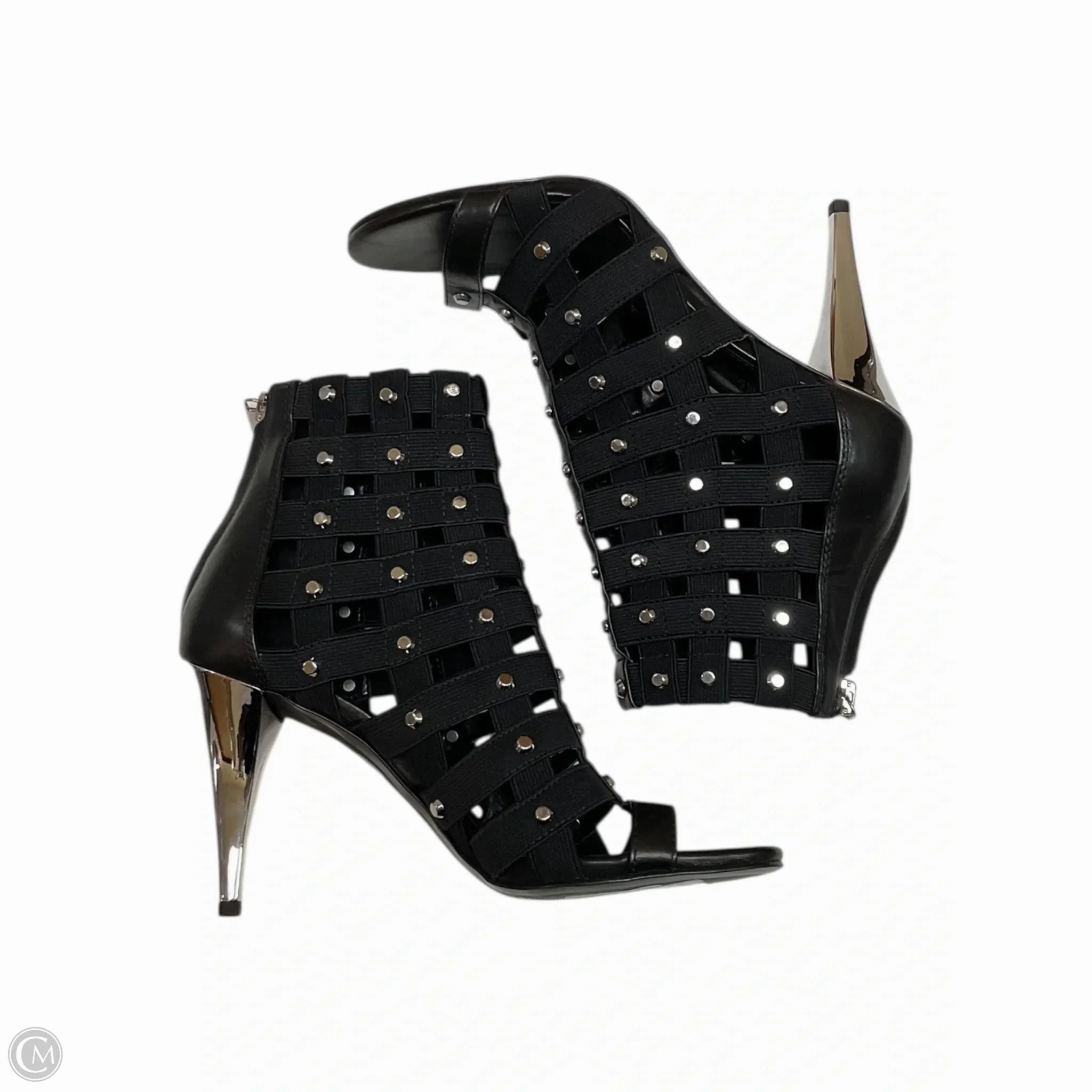 Sandals Heels Stiletto By Michael By Michael Kors In Black, Size: 6