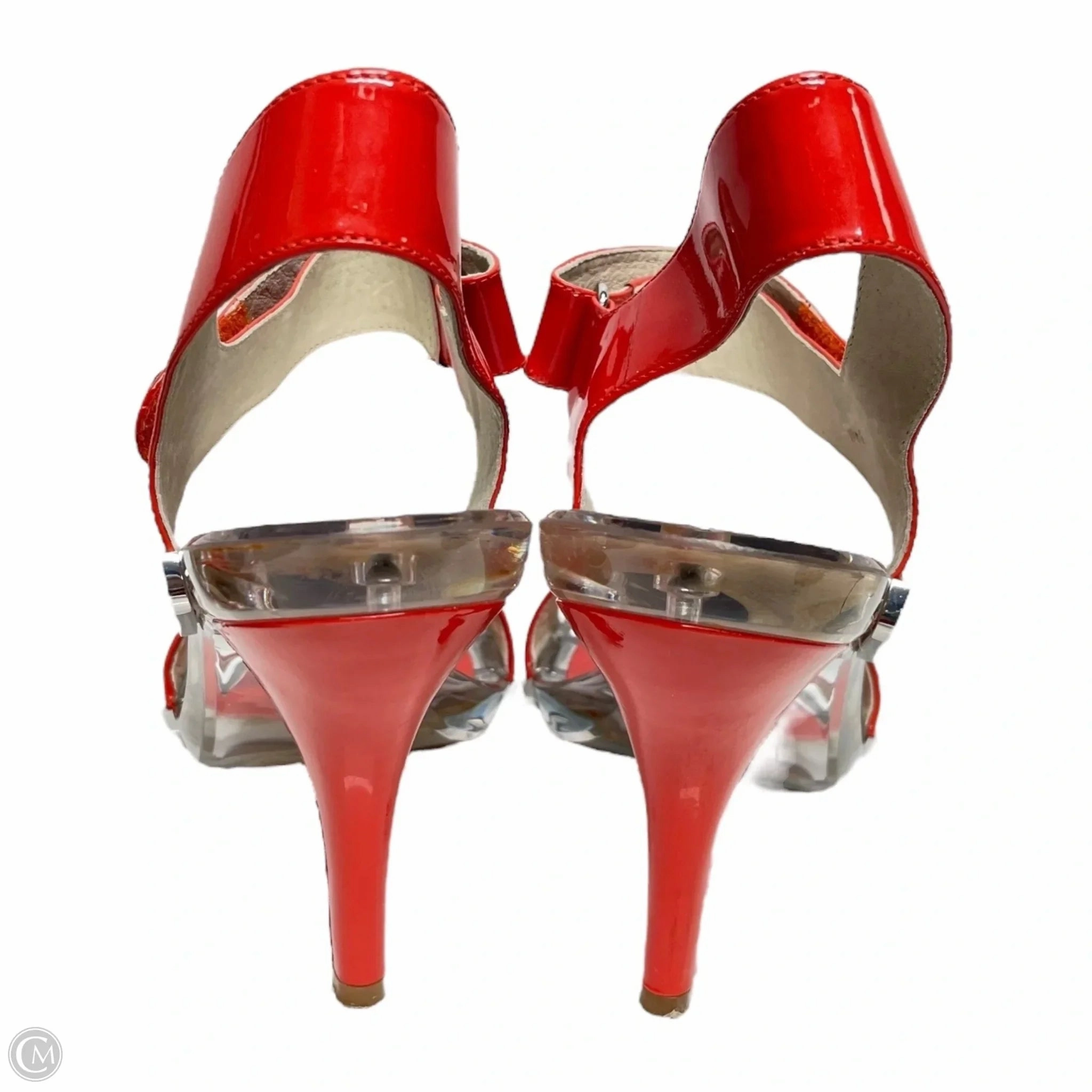 Sandals Heels Stiletto By Michael By Michael Kors In Red, Size: 8.5