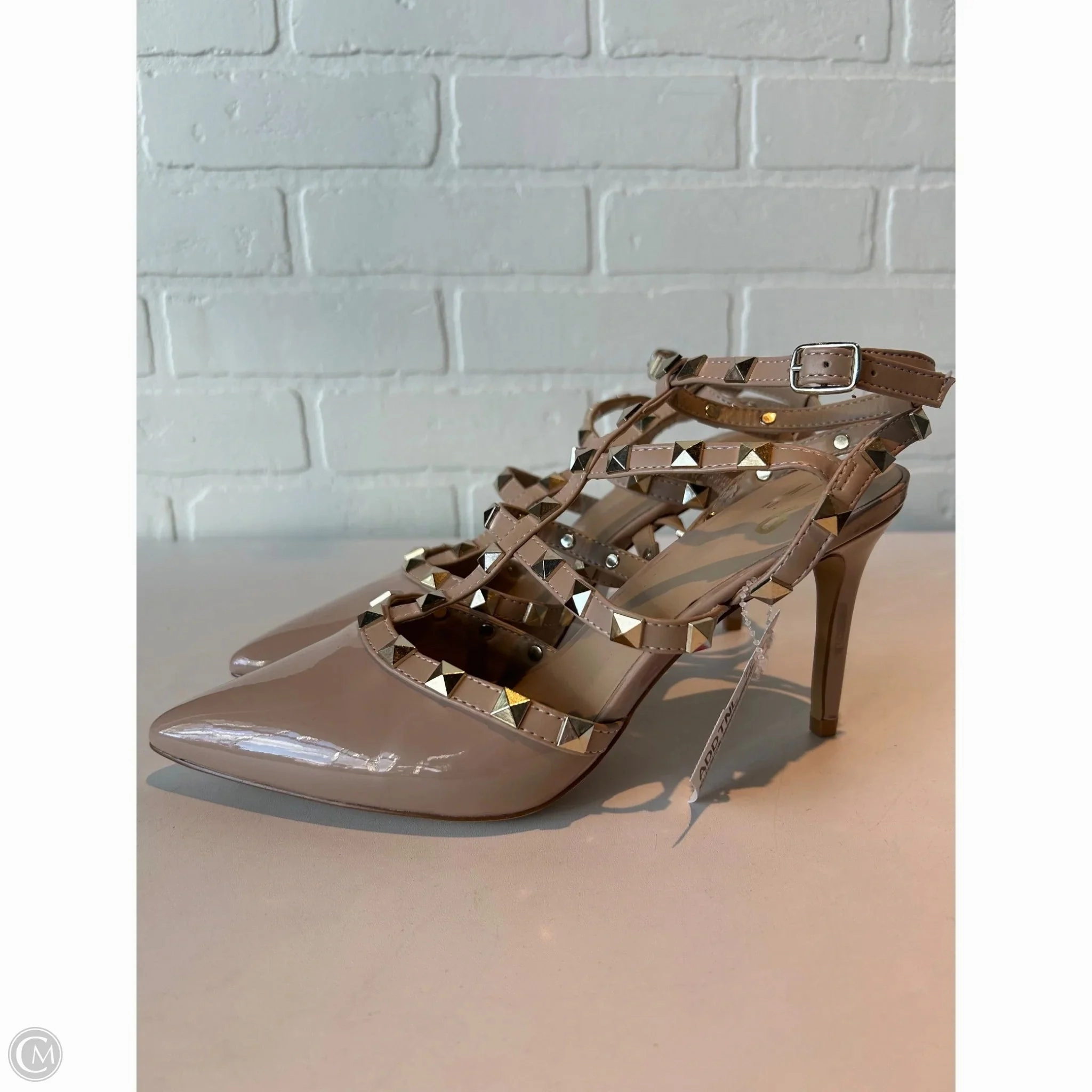 Sandals Heels Stiletto By Mix No 6 In Tan, Size: 8.5