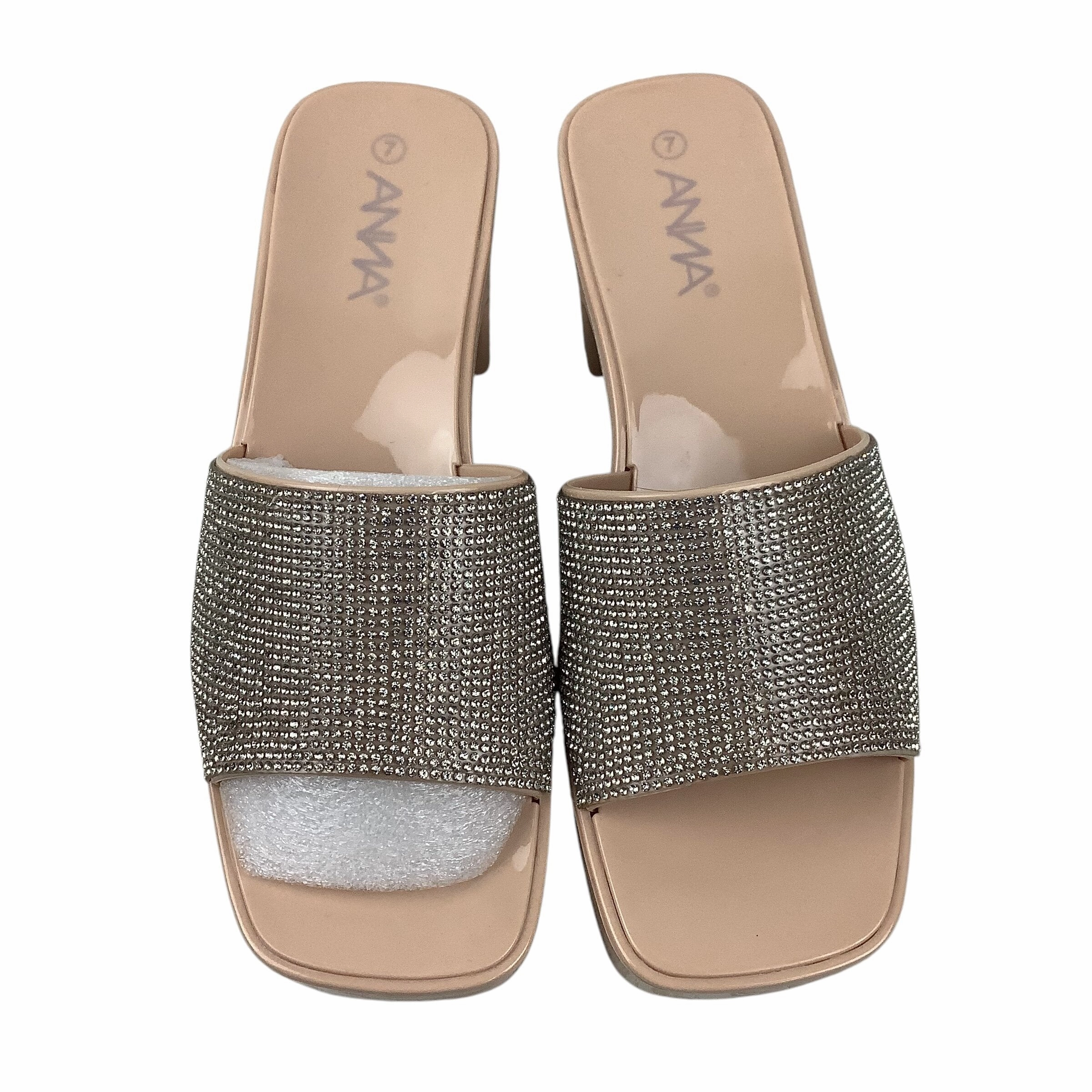 Sandals Heels Wedge By Anna  Size: 7