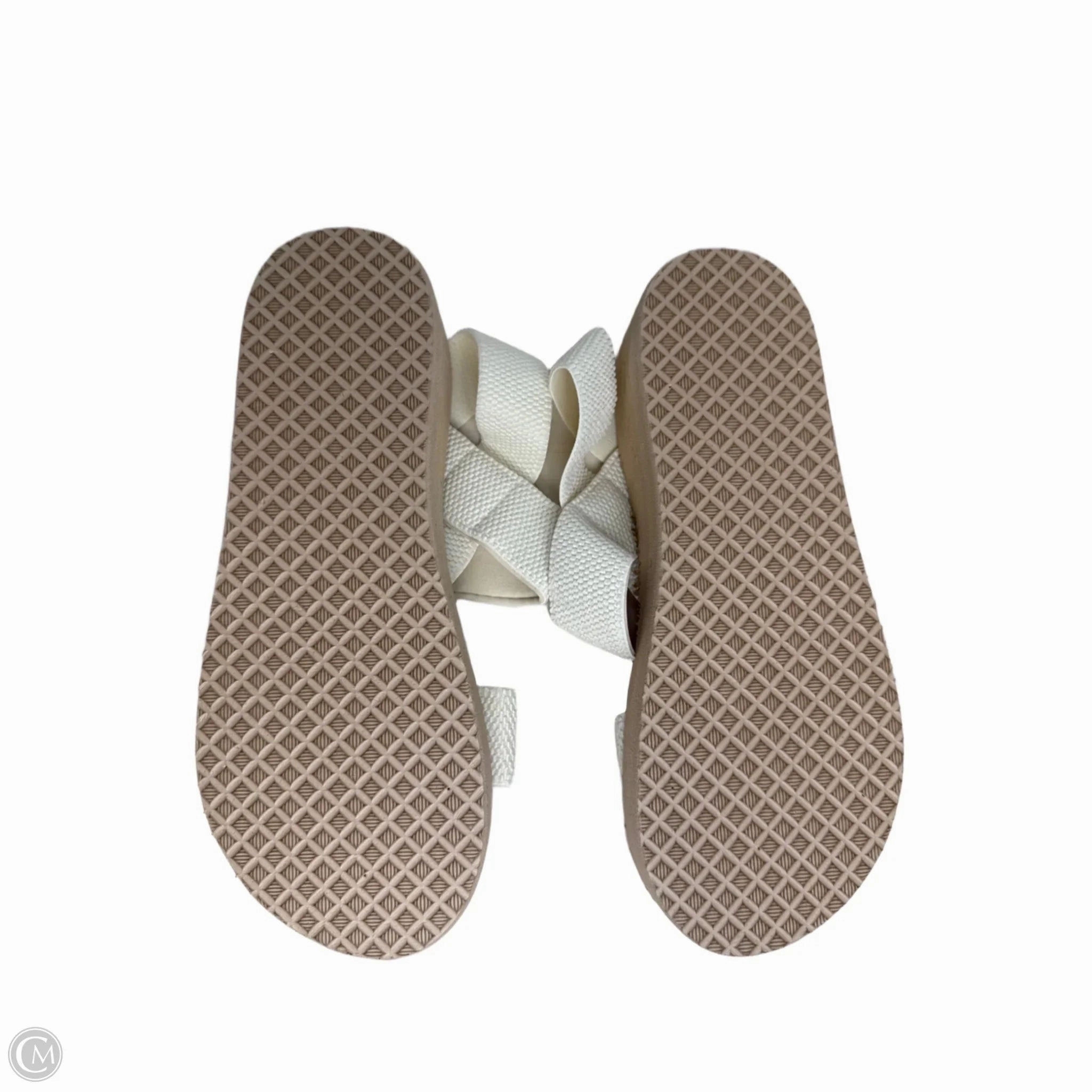 Sandals Heels Wedge By Clothes Mentor In Tan, Size: 10