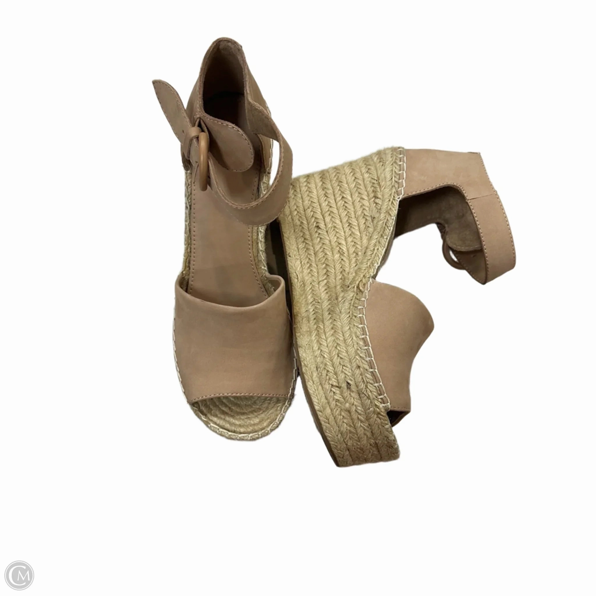 Sandals Heels Wedge By Marc Fisher In Pink, Size: 8.5