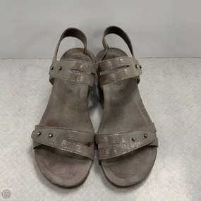 Sandals Heels Wedge By Mephisto In Grey, Size: 8.5
