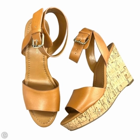 Sandals Heels Wedge By Tommy Hilfiger In Tan, Size: 8