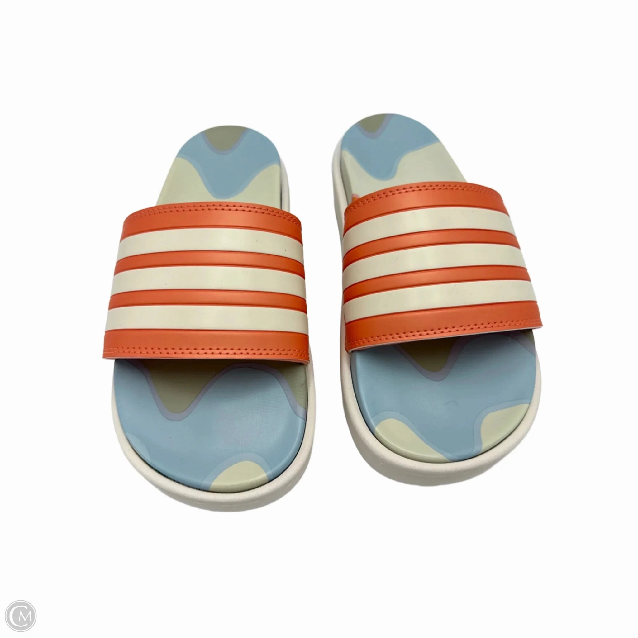 Sandals Platform By Adidas In Multi-colored, Size: 7