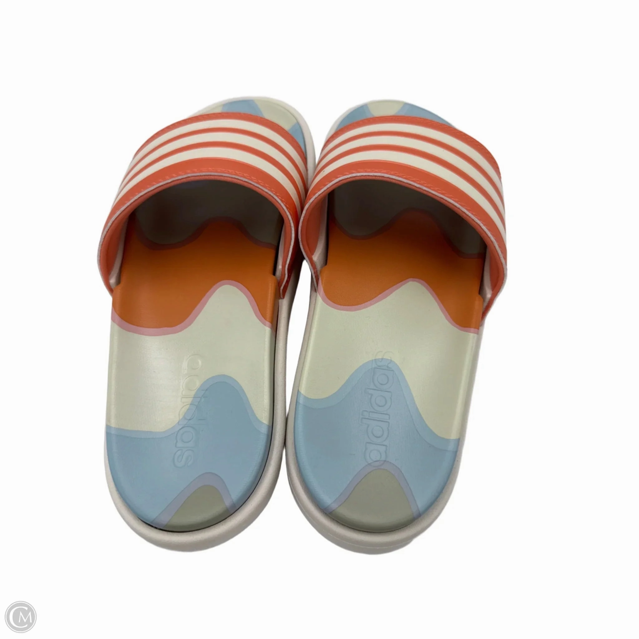 Sandals Platform By Adidas In Multi-colored, Size: 7