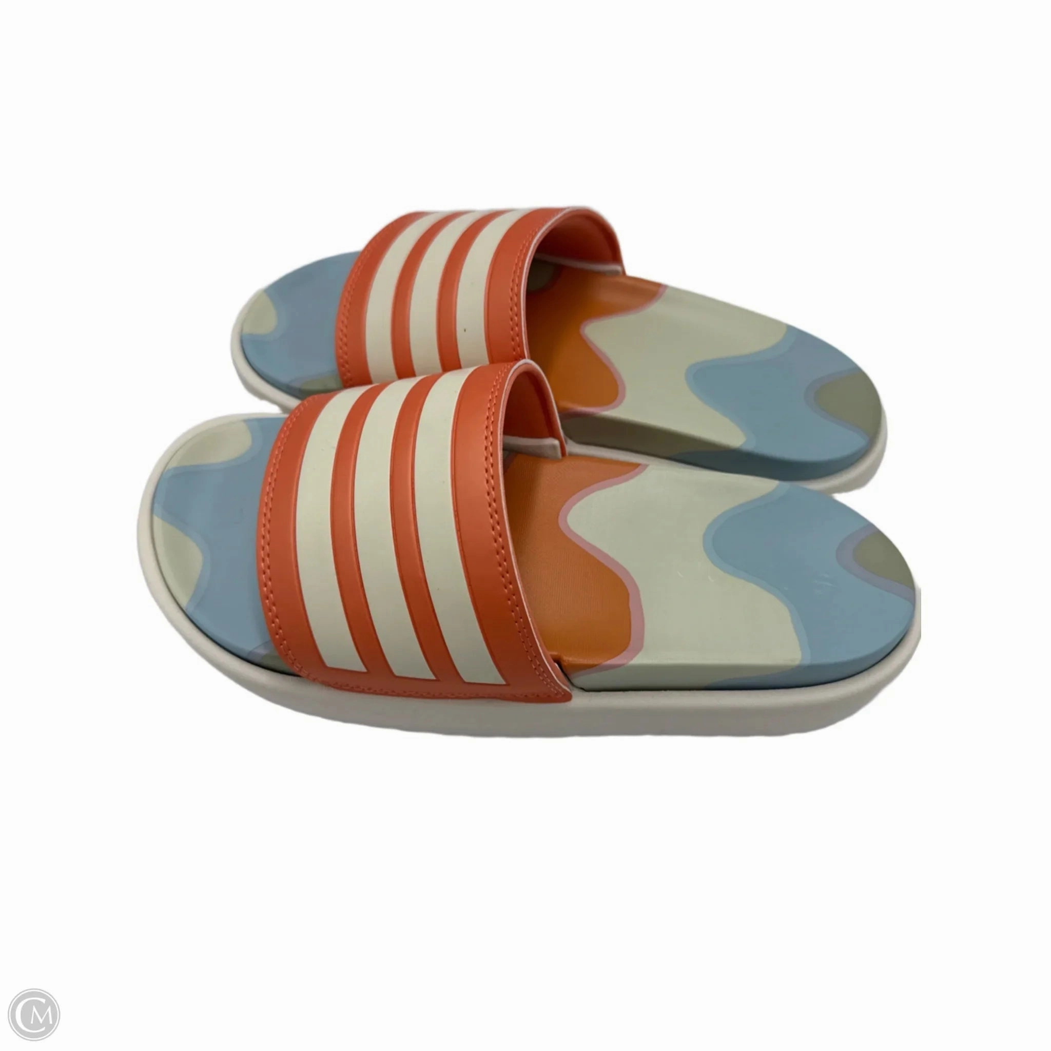 Sandals Platform By Adidas In Multi-colored, Size: 7