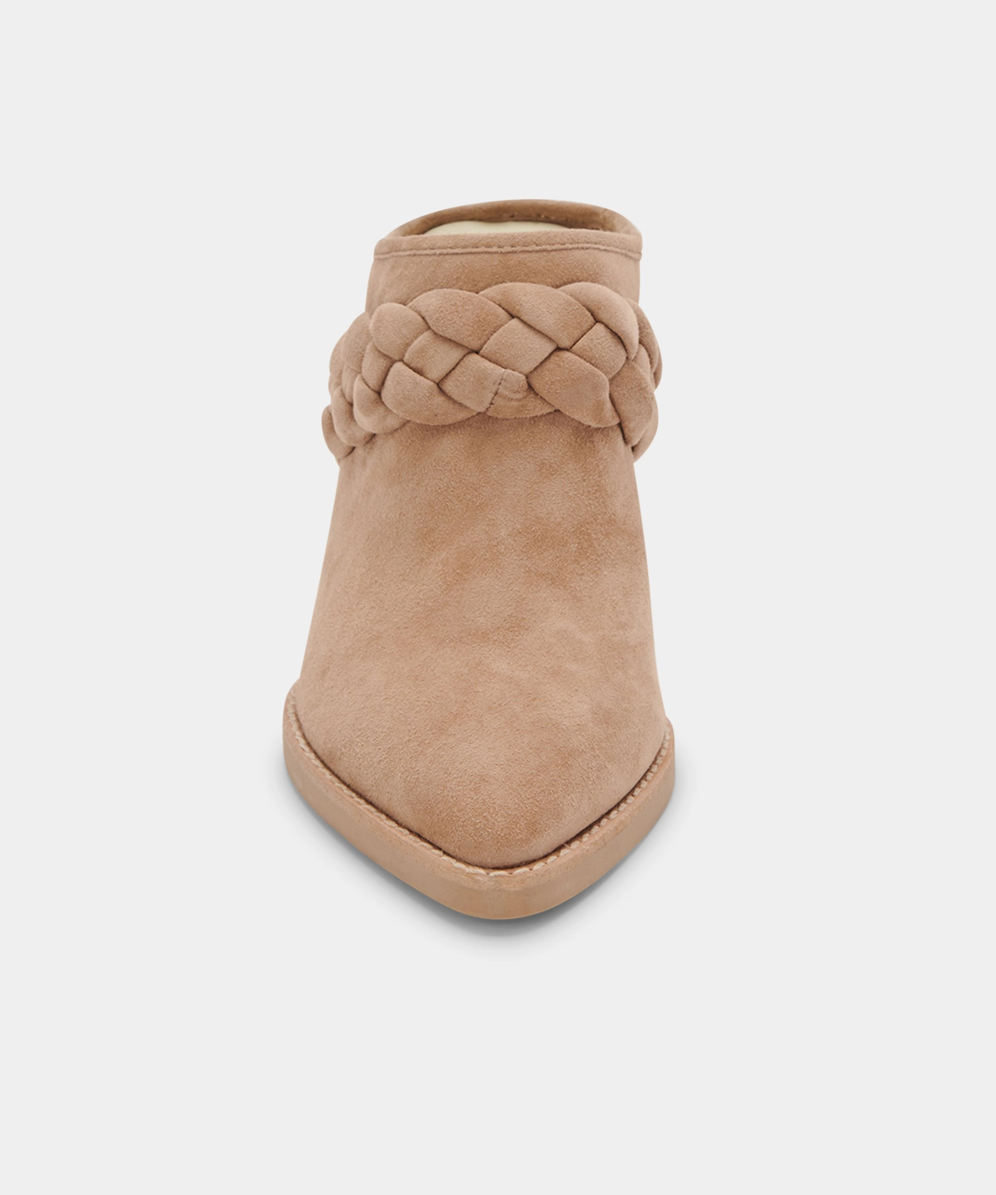 SERLA MULES TRUFFLE SUEDE - re:vita
