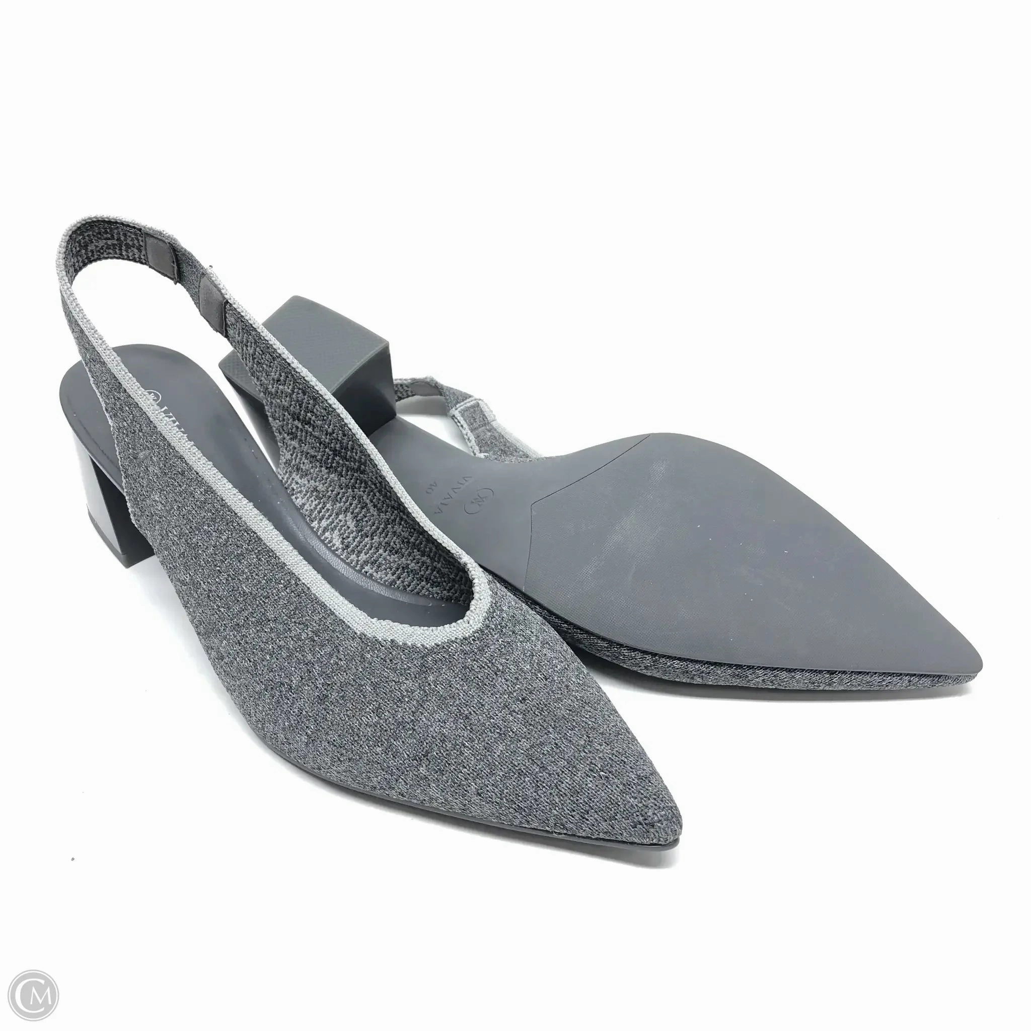 Shoes Heels Block By Clothes Mentor In Grey, Size: 10