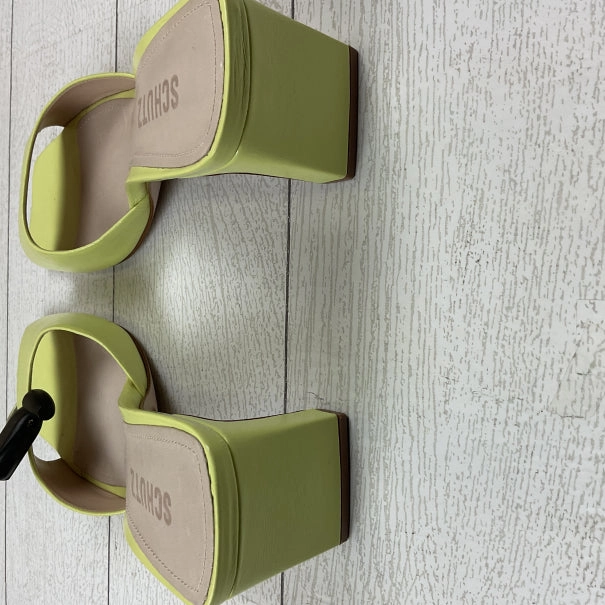 Shoes Heels Block By Clothes Mentor In Yellow, Size: 9