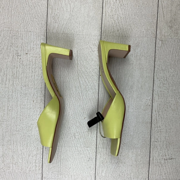 Shoes Heels Block By Clothes Mentor In Yellow, Size: 9