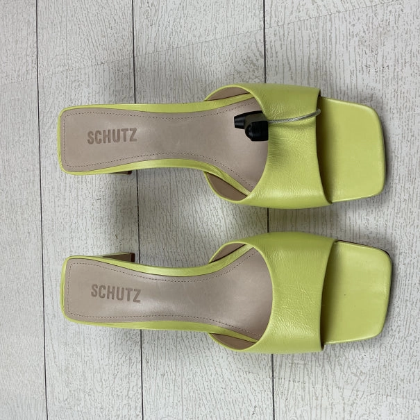 Shoes Heels Block By Clothes Mentor In Yellow, Size: 9