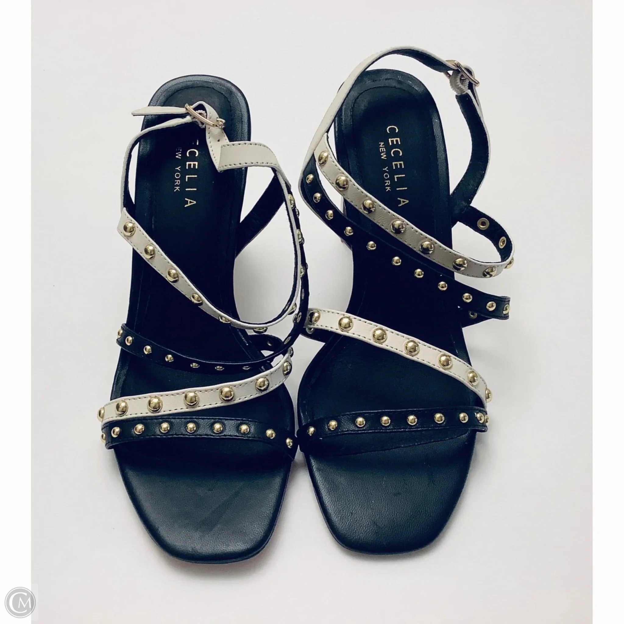 Shoes Heels Block By Cmc In Black & White, Size: 9