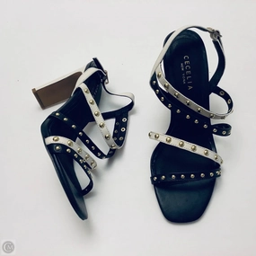 Shoes Heels Block By Cmc In Black & White, Size: 9