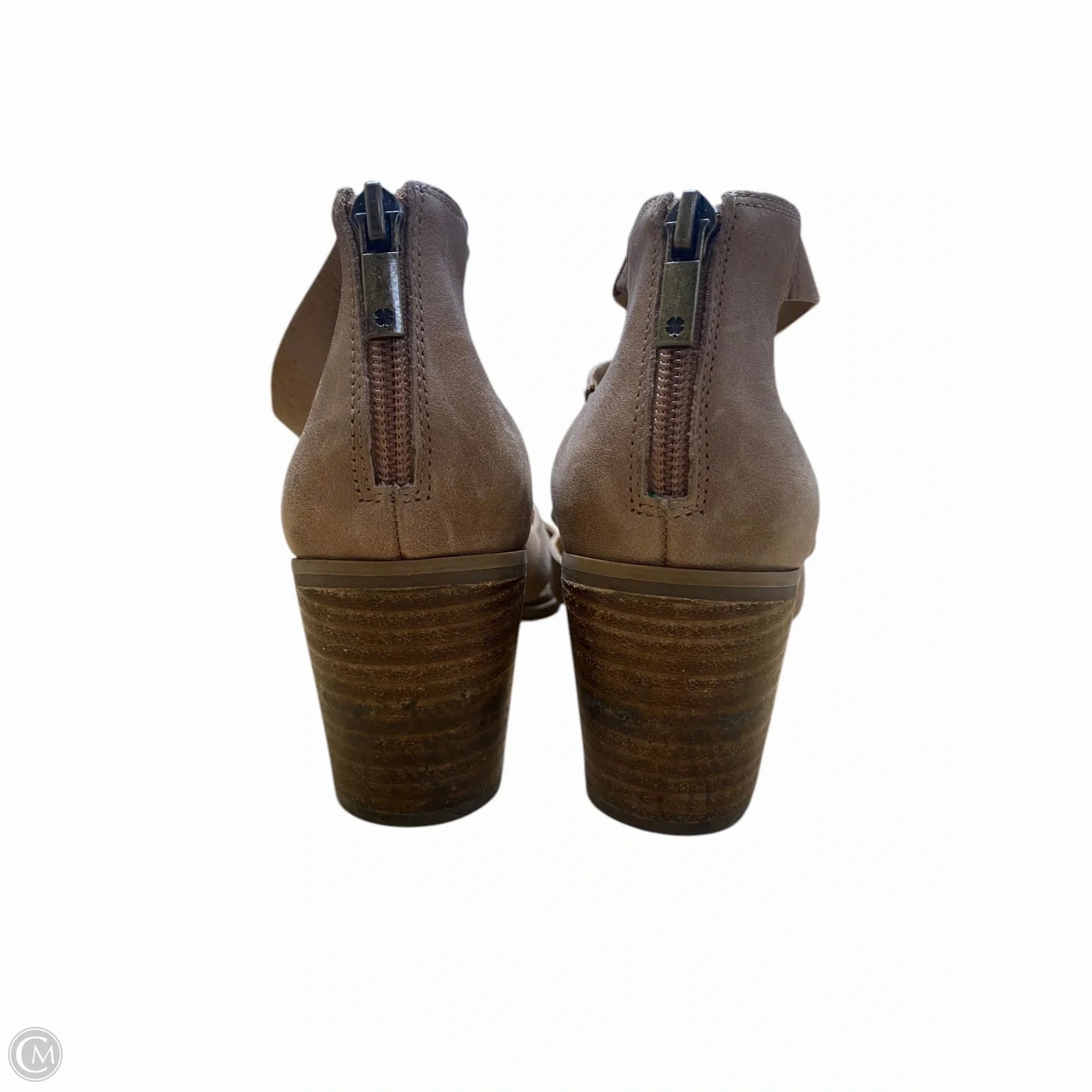Shoes Heels Block By Lucky Brand In Taupe, Size: 6.5