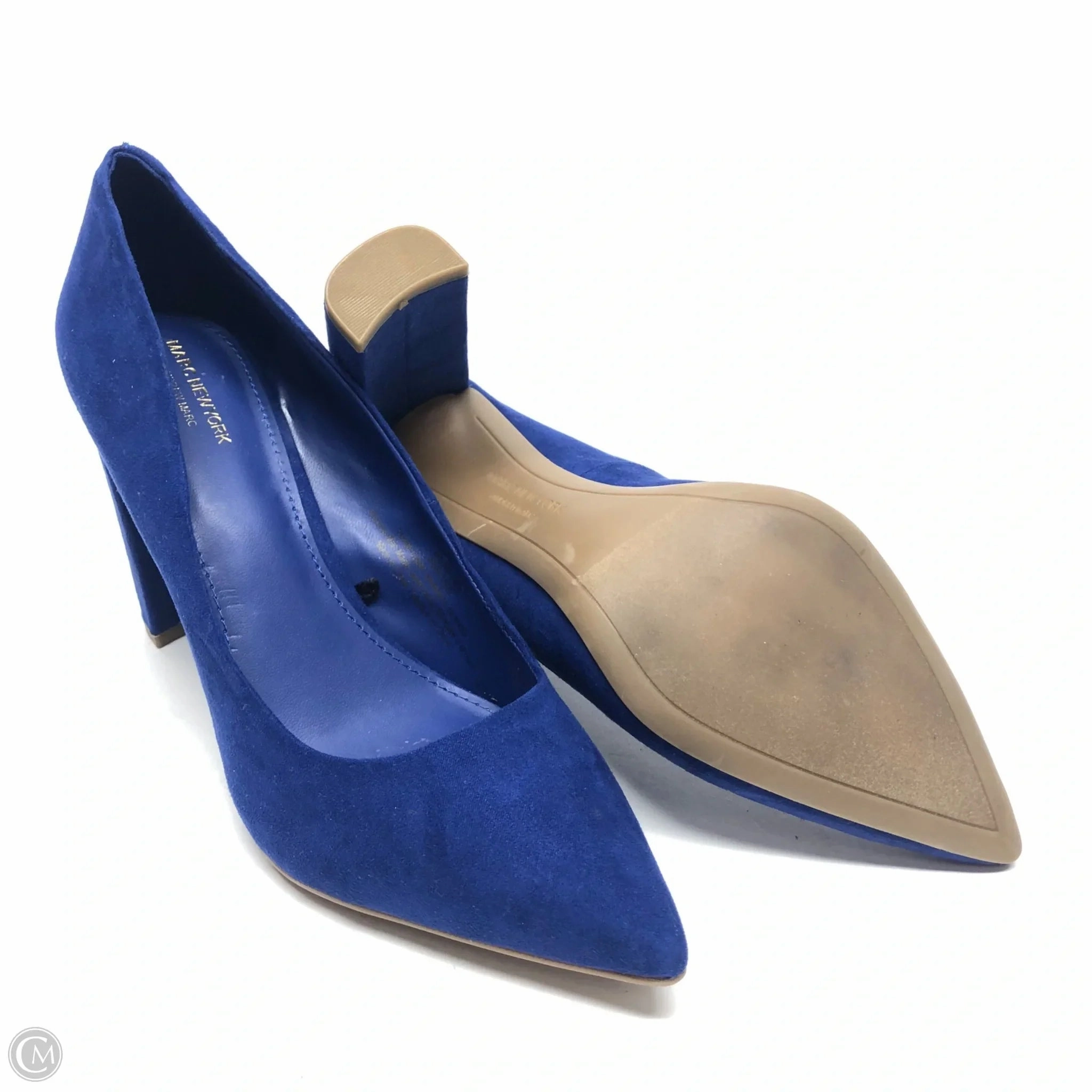 Shoes Heels Block By Marc New York In Blue, Size: 8.5