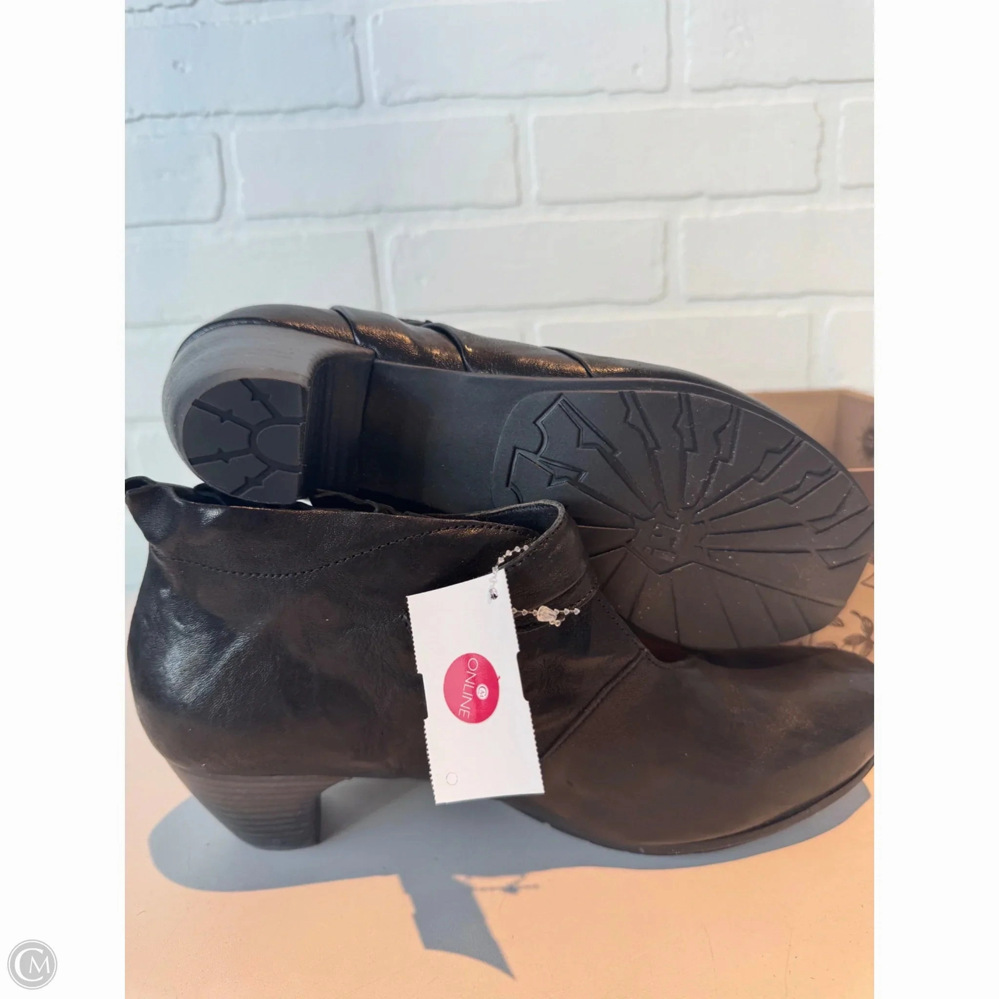 Shoes Heels Block By Think In Black, Size: 9.5