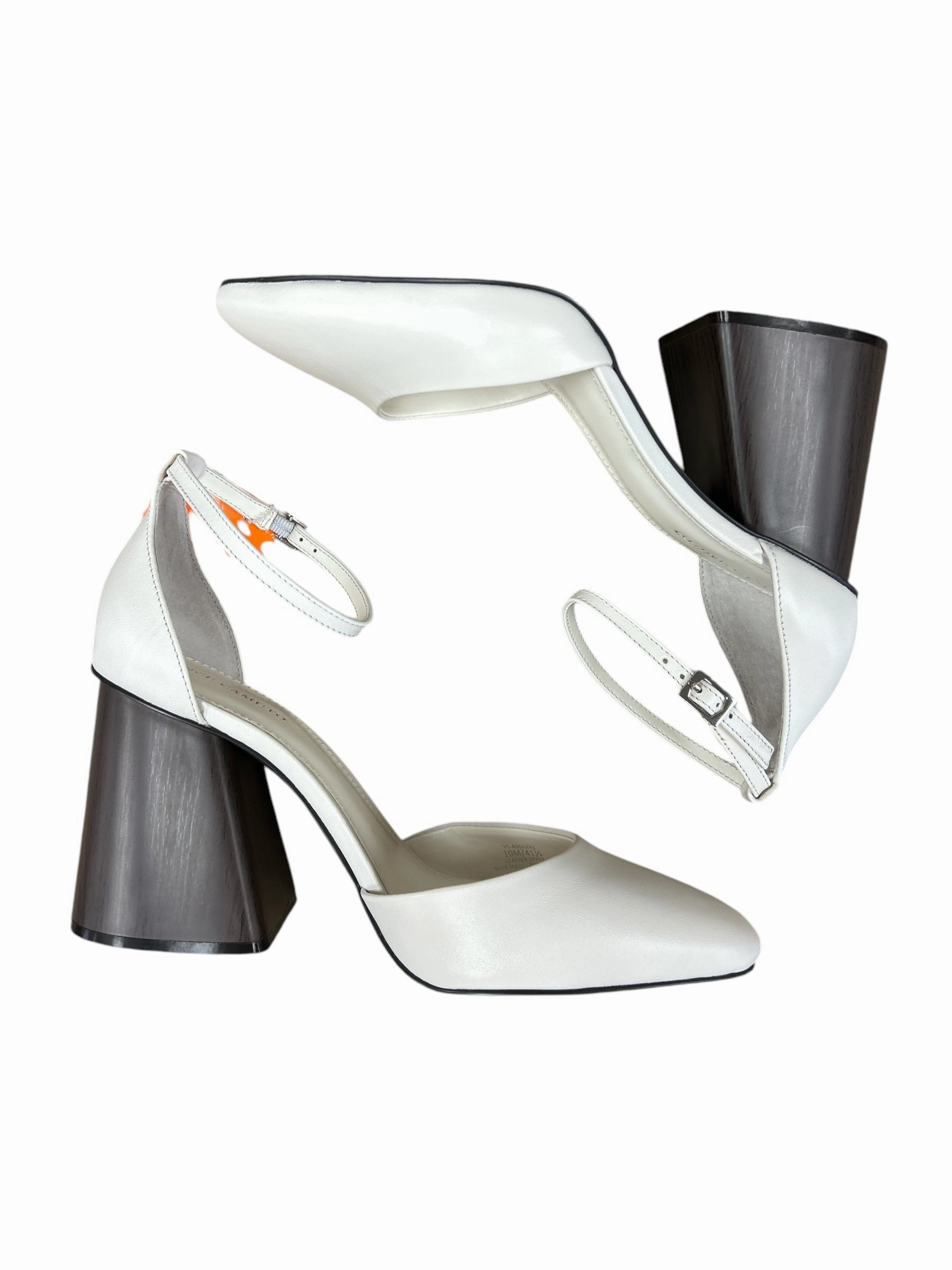 Shoes Heels Block By Vince Camuto In Brown & White, Size: 10