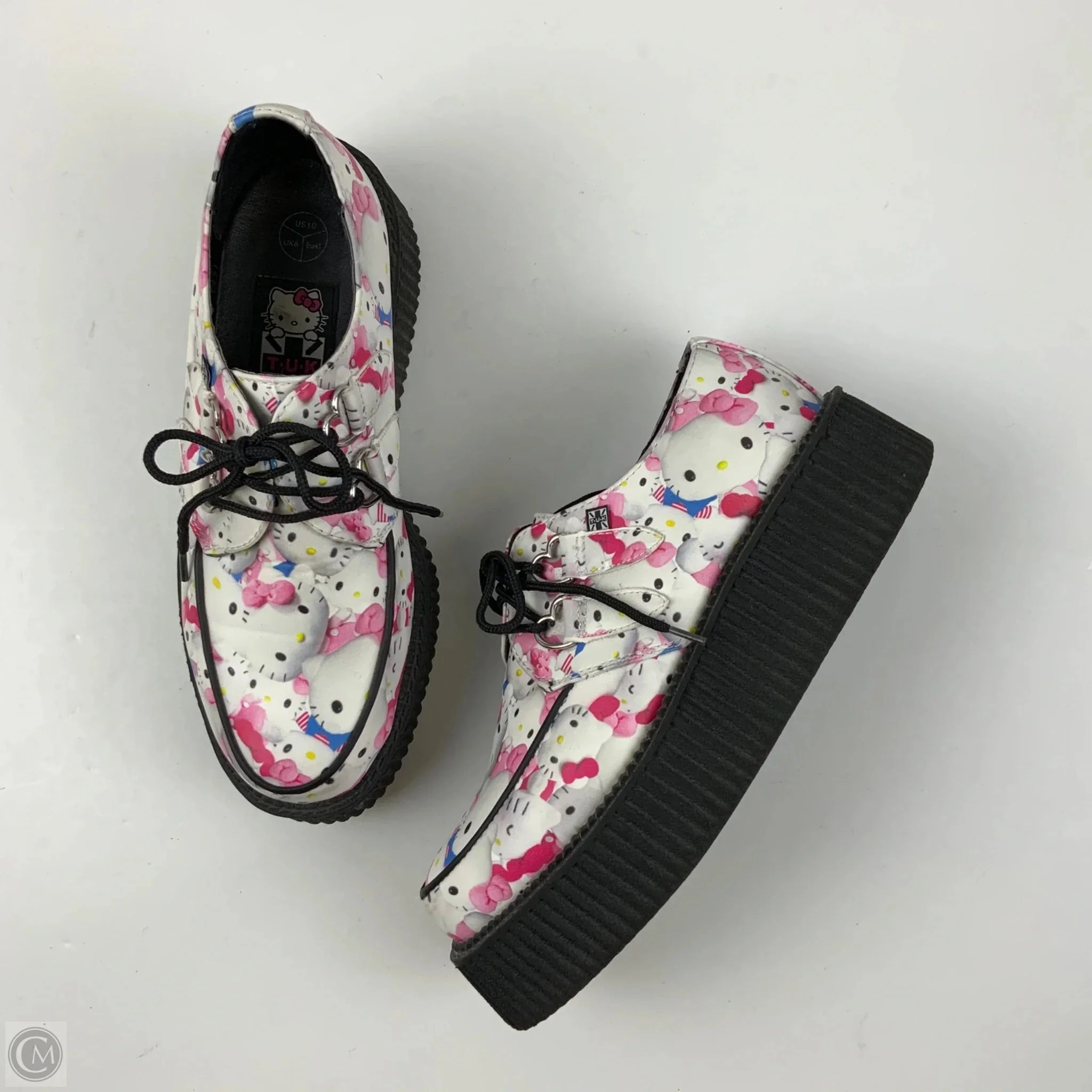 Shoes Heels Platform By Clothes Mentor In Black & White, Size: 10