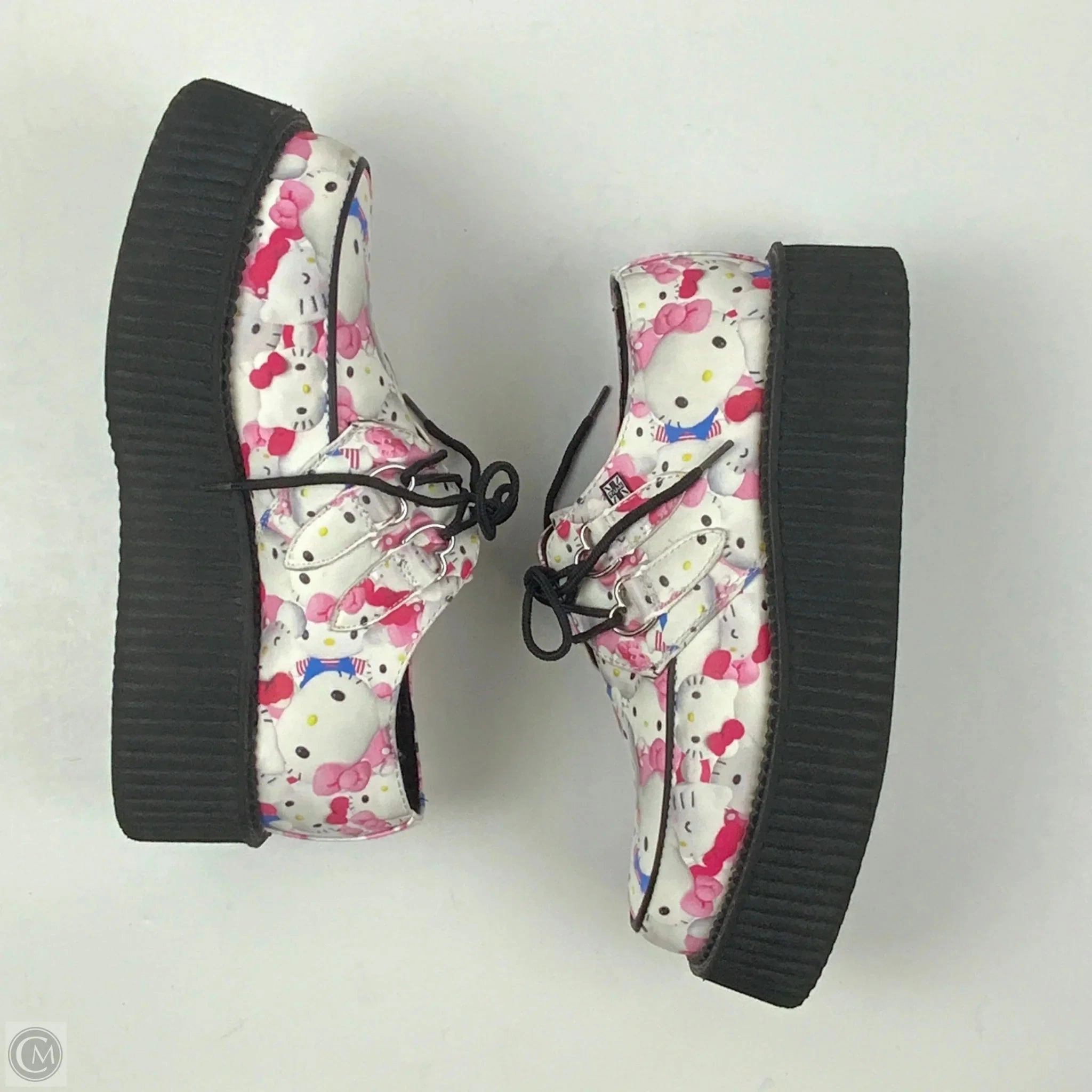Shoes Heels Platform By Clothes Mentor In Black & White, Size: 10