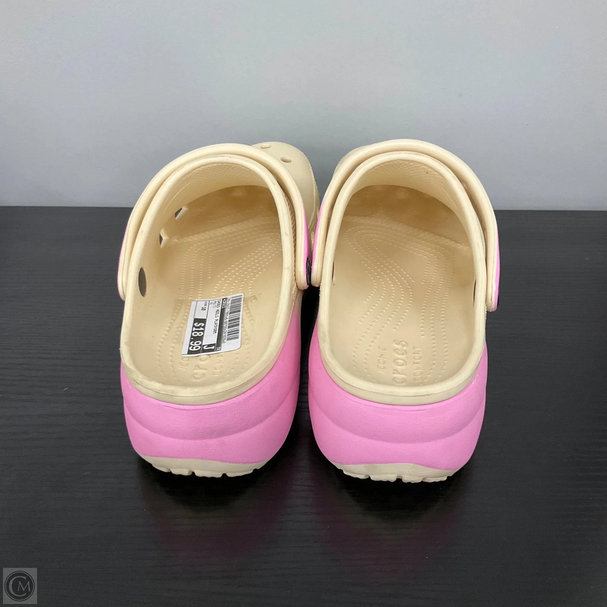 Shoes Heels Platform By Crocs In Multi-colored, Size: 10