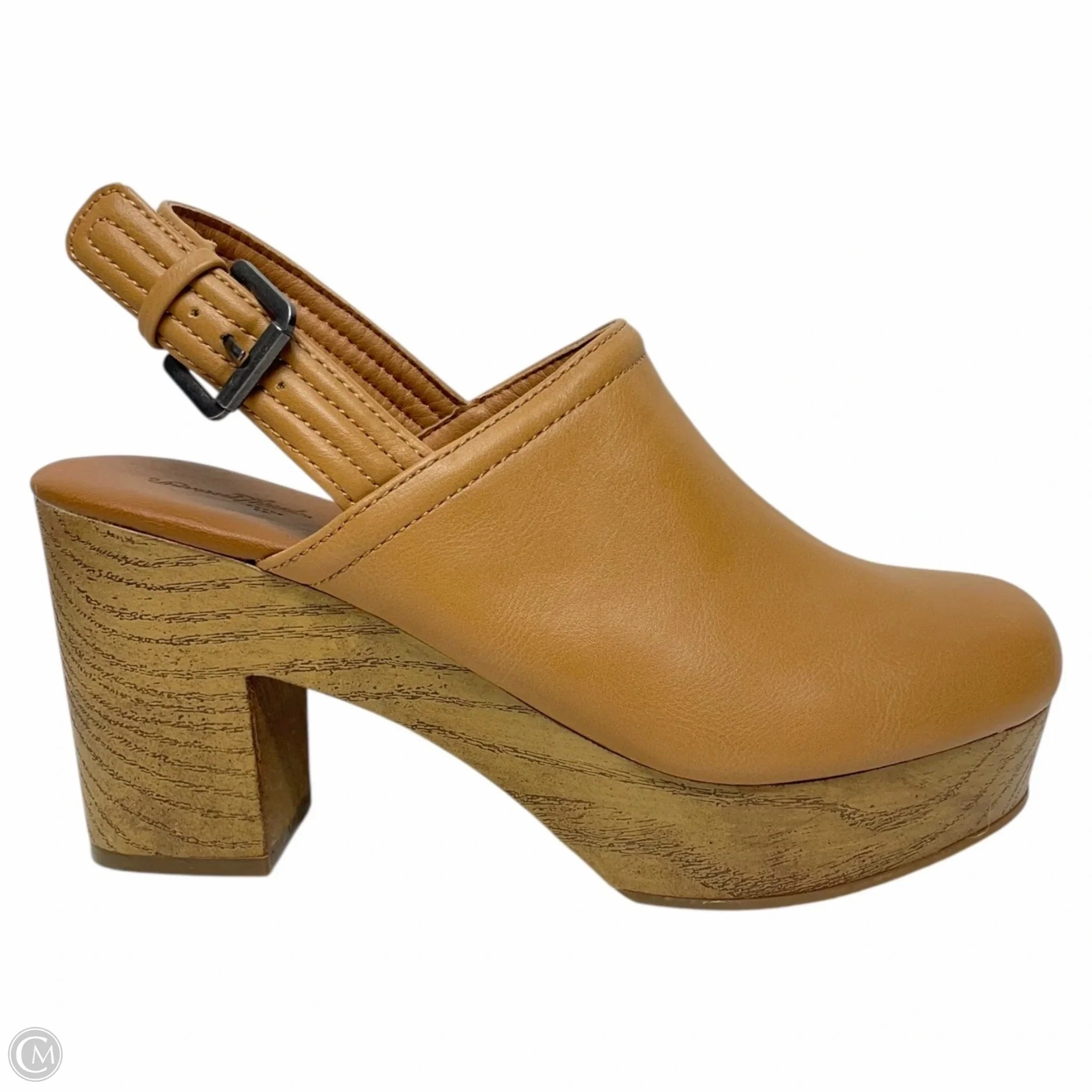 Shoes Heels Platform By Universal Thread In Tan, Size: 8.5