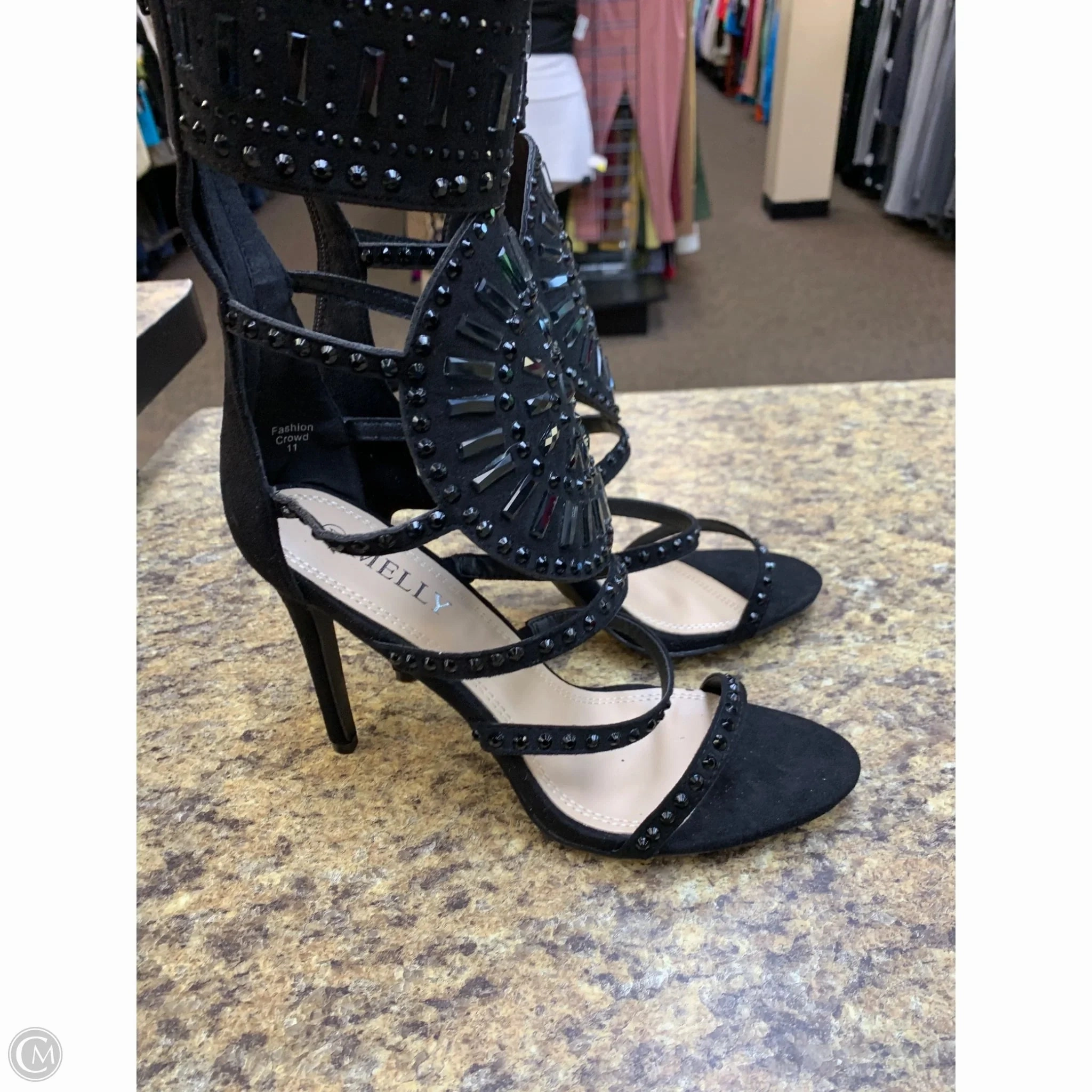 Shoes Heels Stiletto By Clothes Mentor In Black, Size: 11