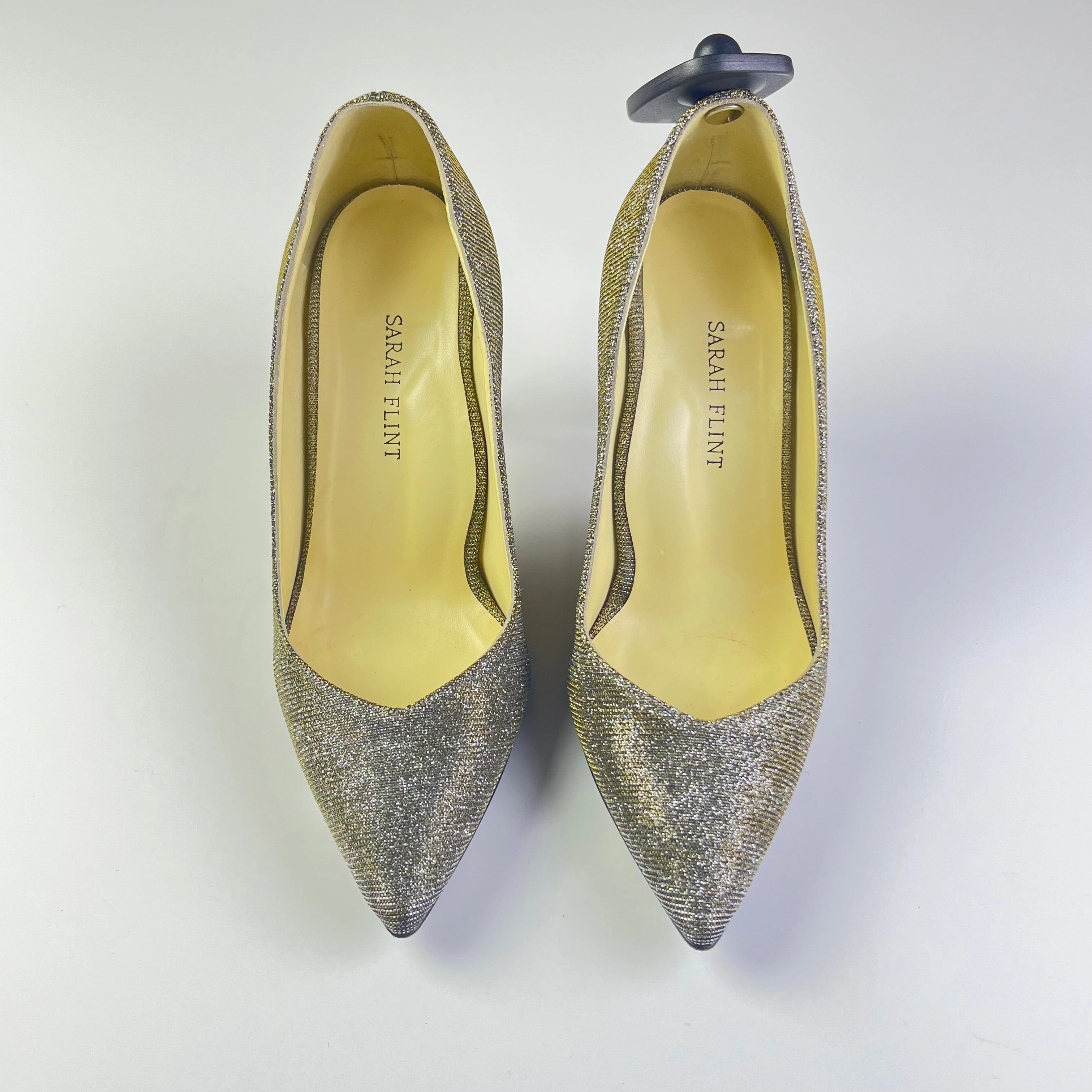 Shoes Heels Stiletto By Cma In Gold & Silver, Size: 6