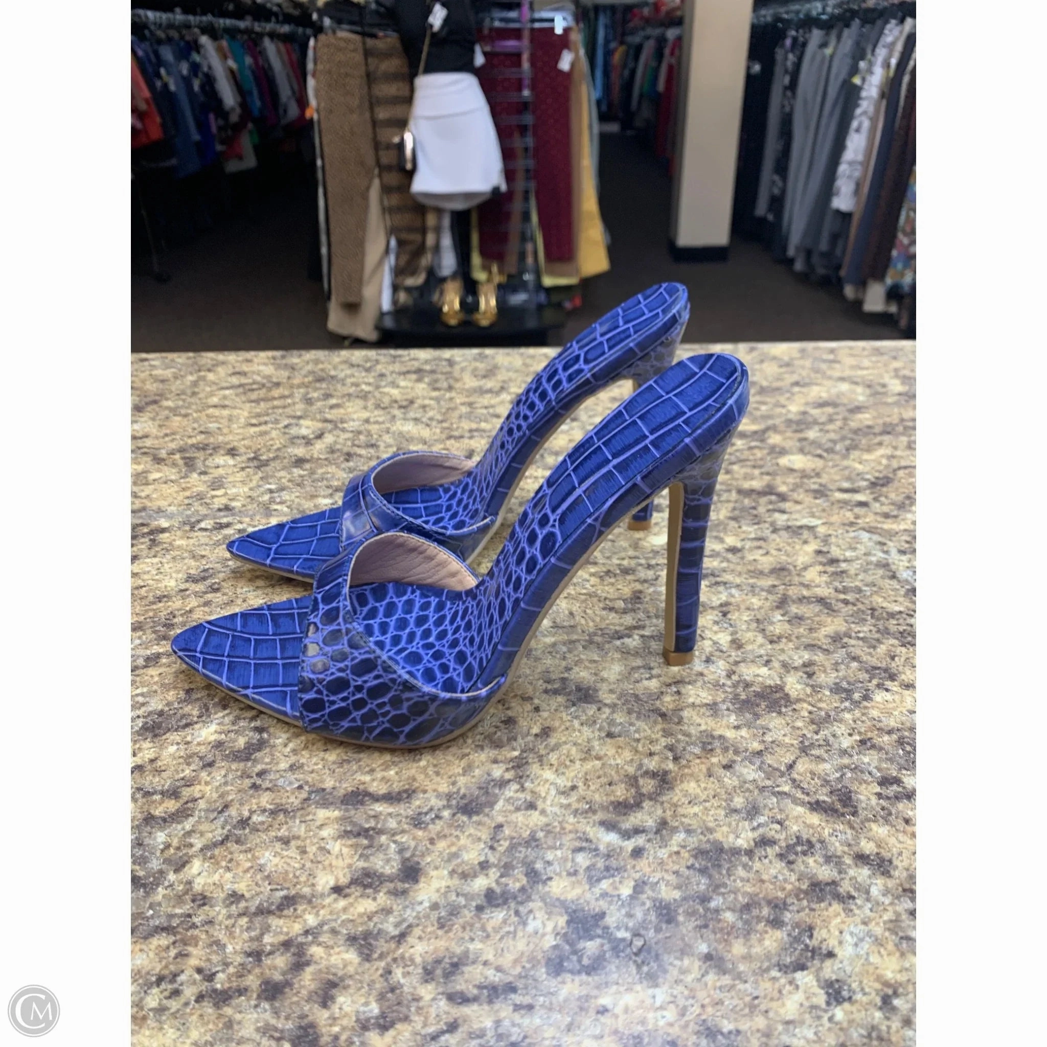 Shoes Heels Stiletto By Cmf In Blue, Size: 6.5
