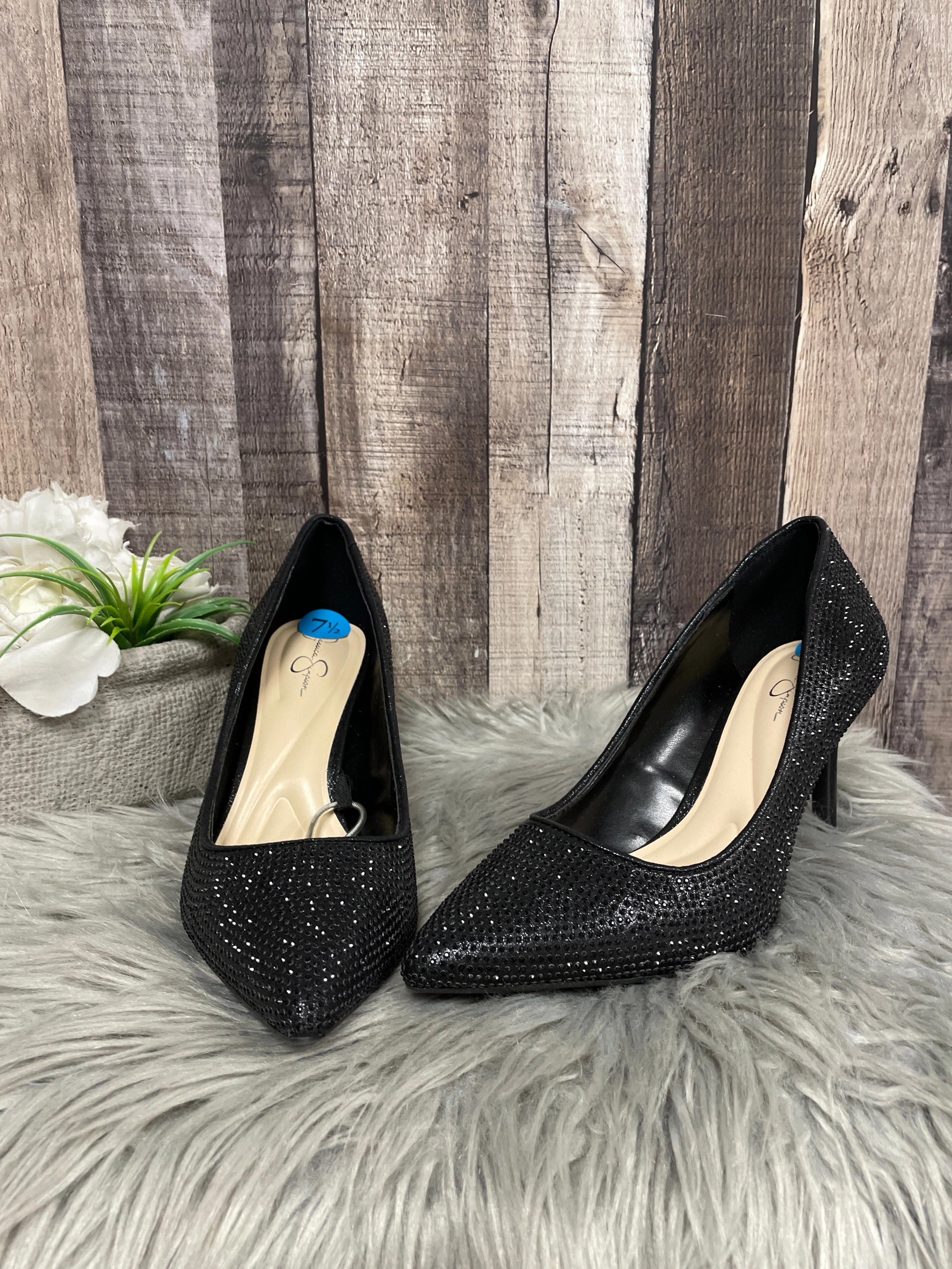 Shoes Heels Stiletto By Jessica Simpson In Black, Size: 7.5