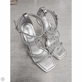 Shoes Heels Stiletto By Michael By Michael Kors In Silver, Size: 10