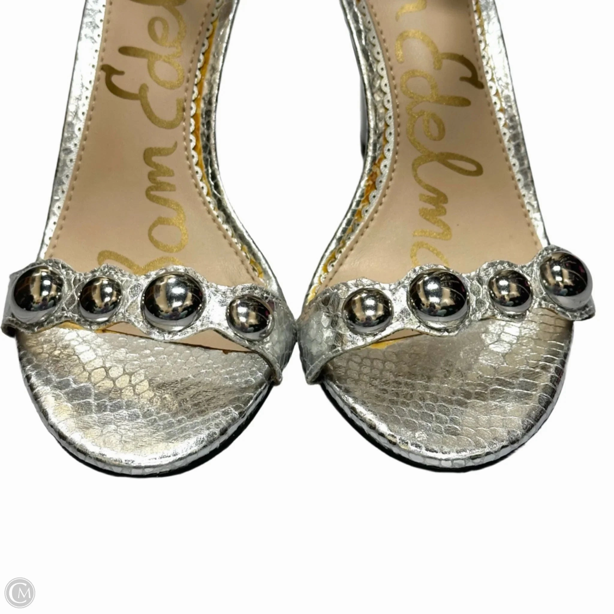 Shoes Heels Stiletto By Sam Edelman In Silver, Size: 5.5