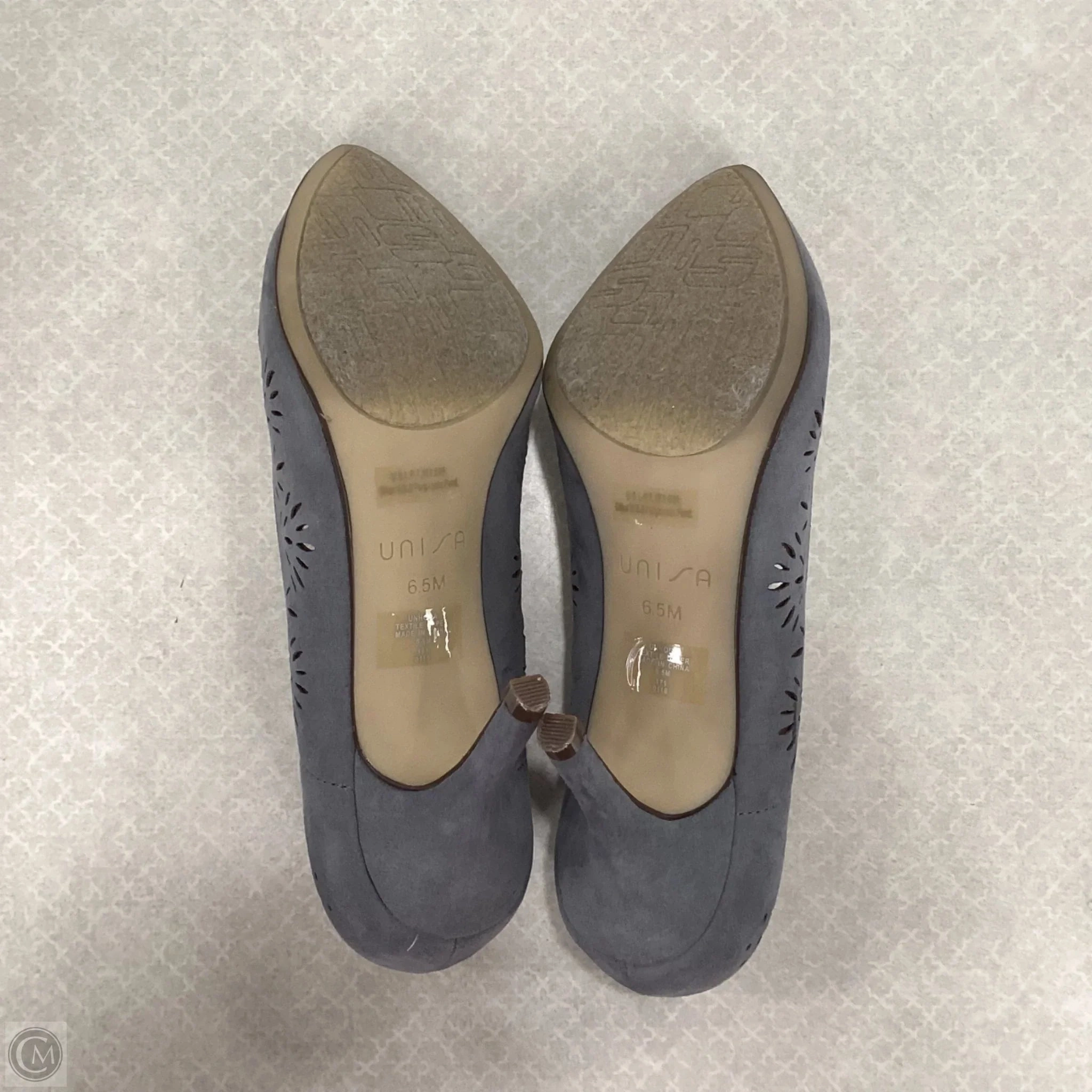 Shoes Heels Stiletto By Unisa In Grey, Size: 6.5