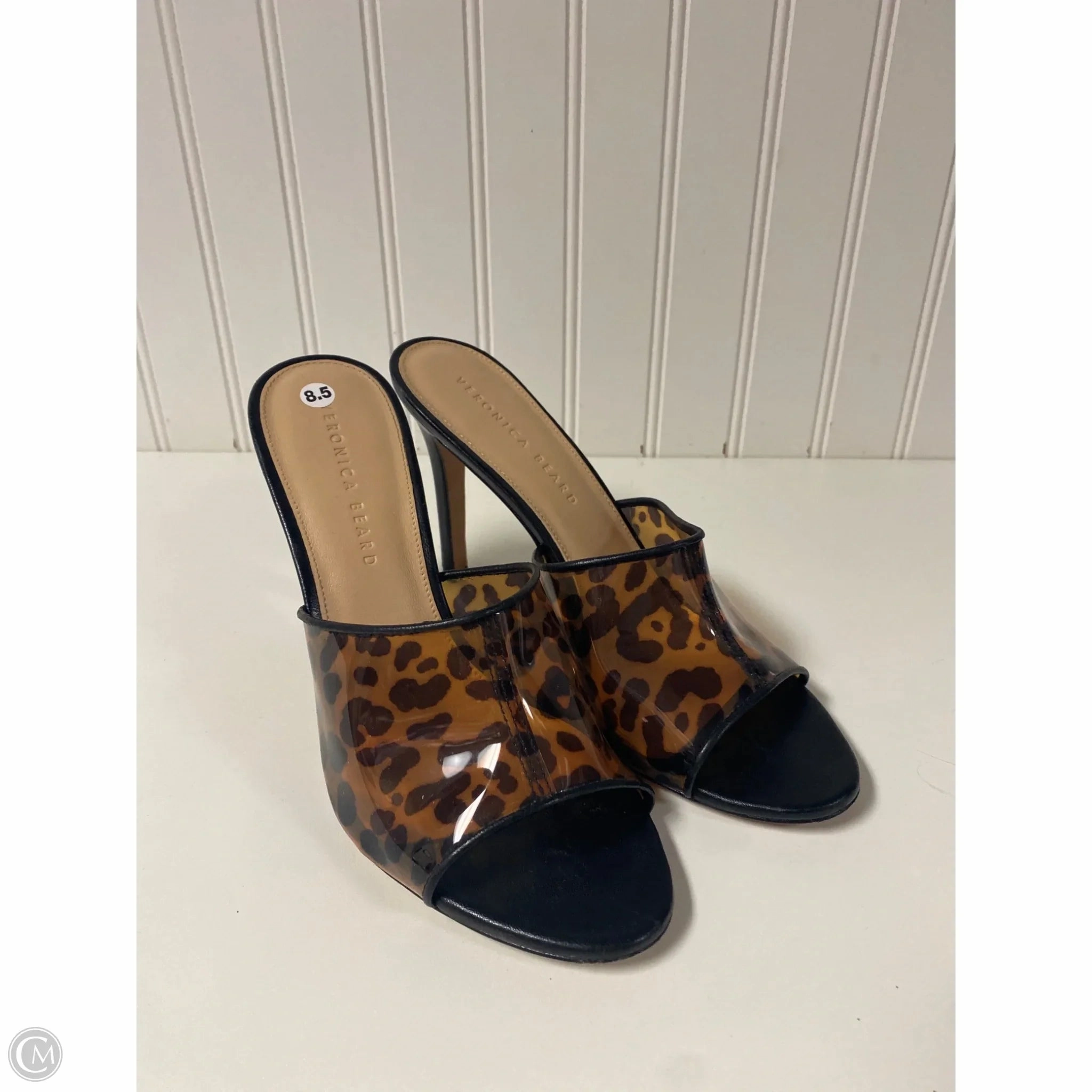 Shoes Heels Stiletto By Veronica Beard In Animal Print, Size: 8.5