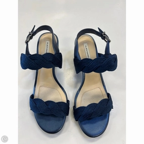Shoes Heels Wedge By Alex Marie In Navy, Size: 7